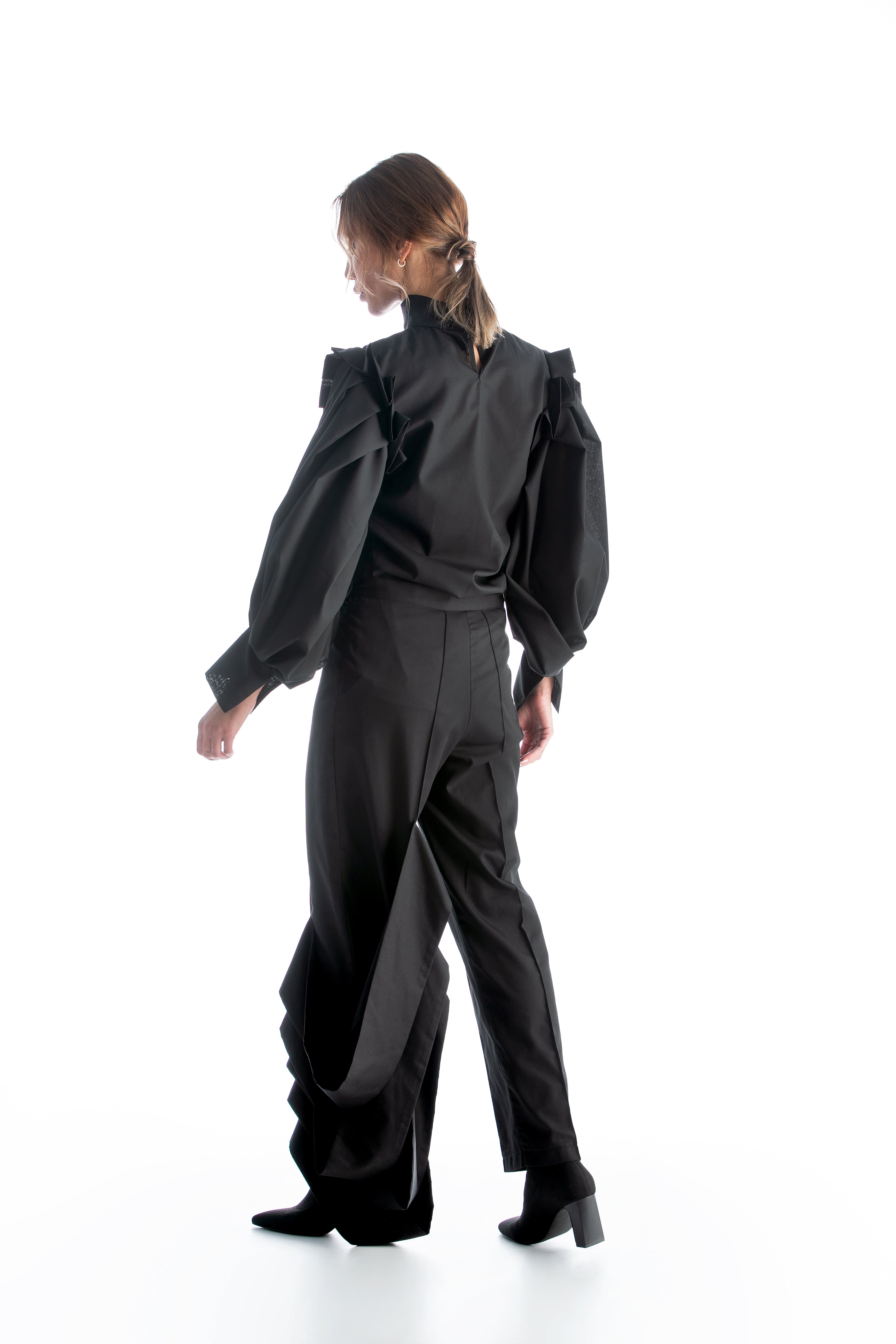 Asymmetrical High Rise Pants