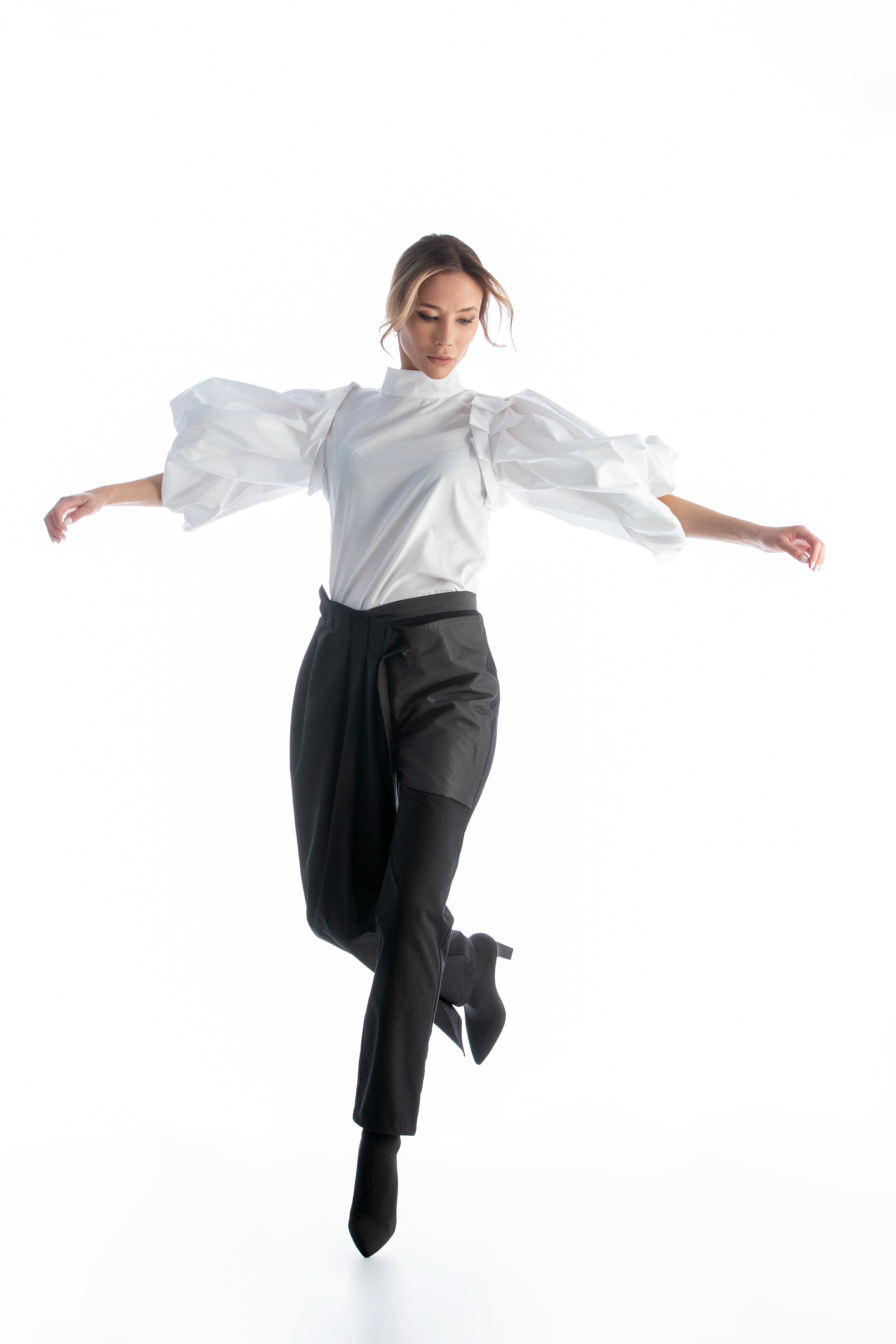 Black Trousers with Taffeta Pocket