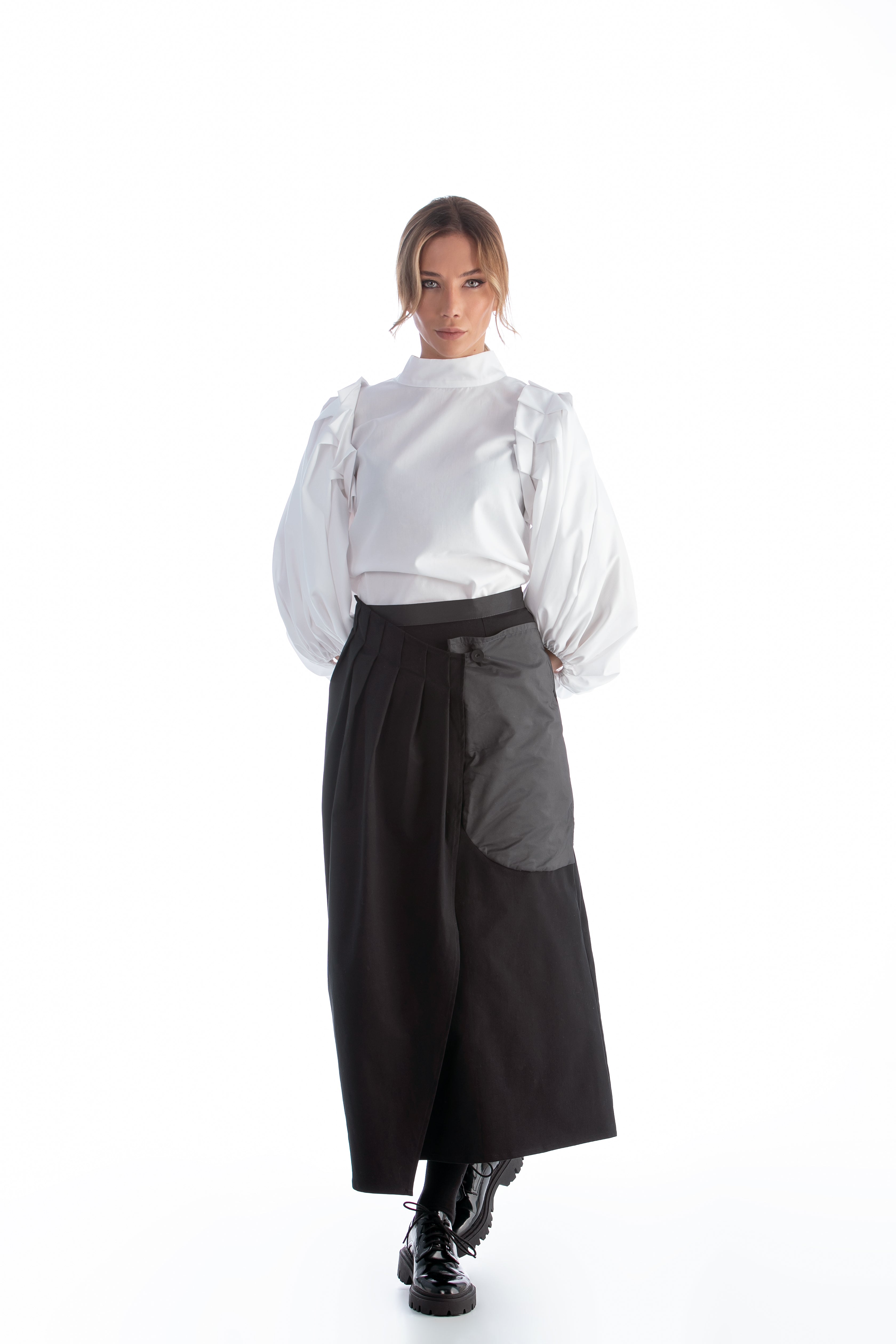 Wrap Skirt with One Pocket