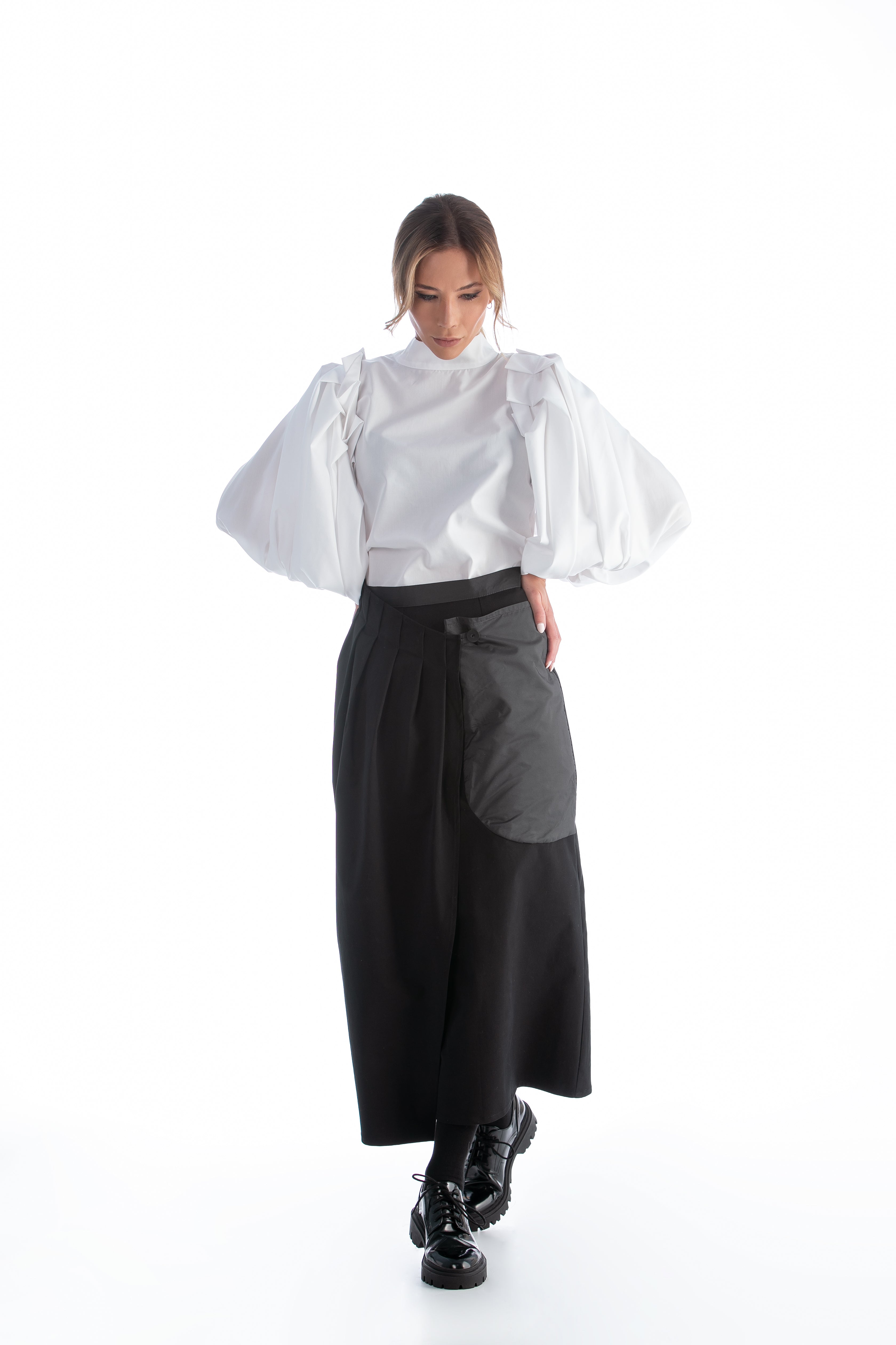 Wrap Skirt with One Pocket