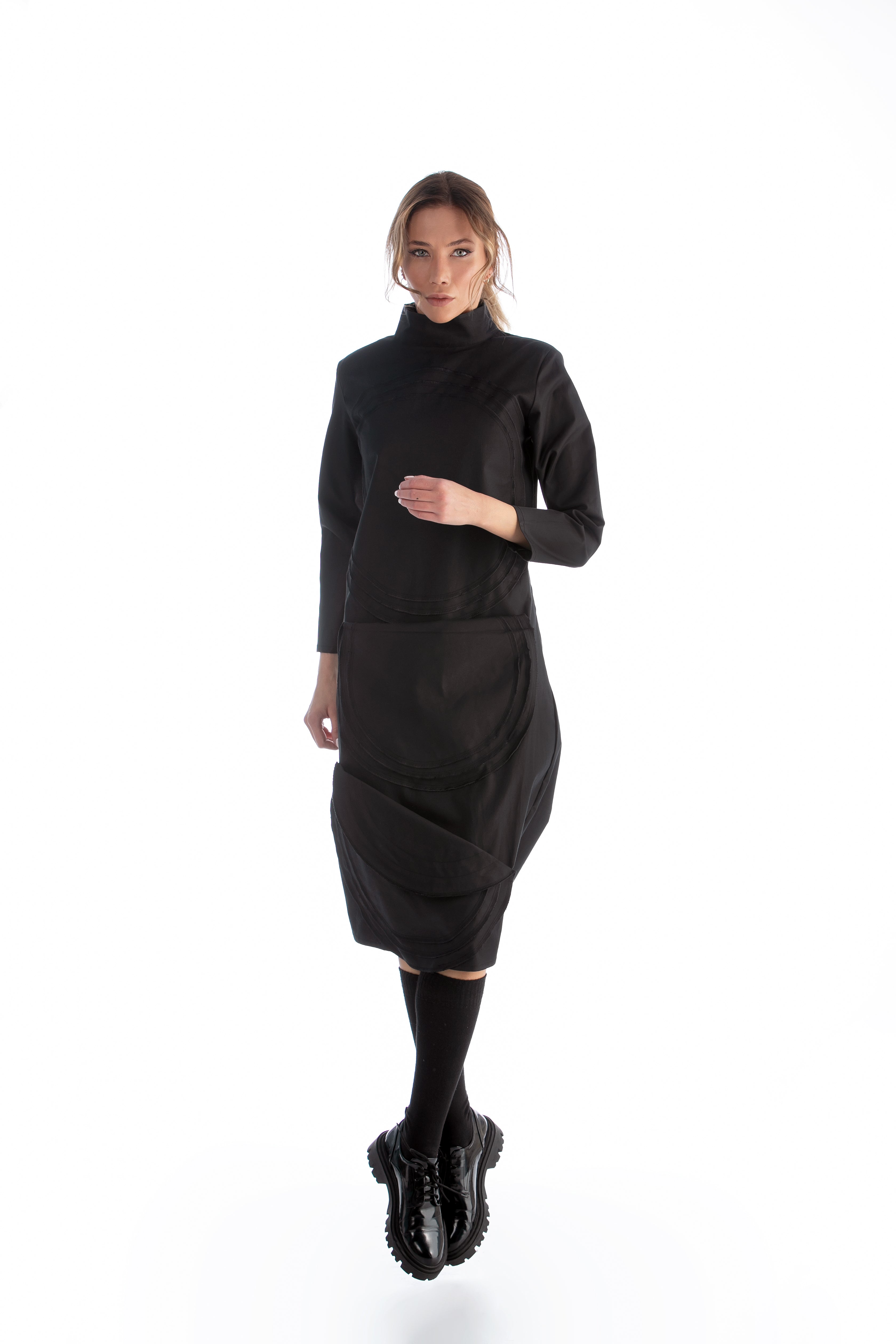 Midi Dress with Front Pocket