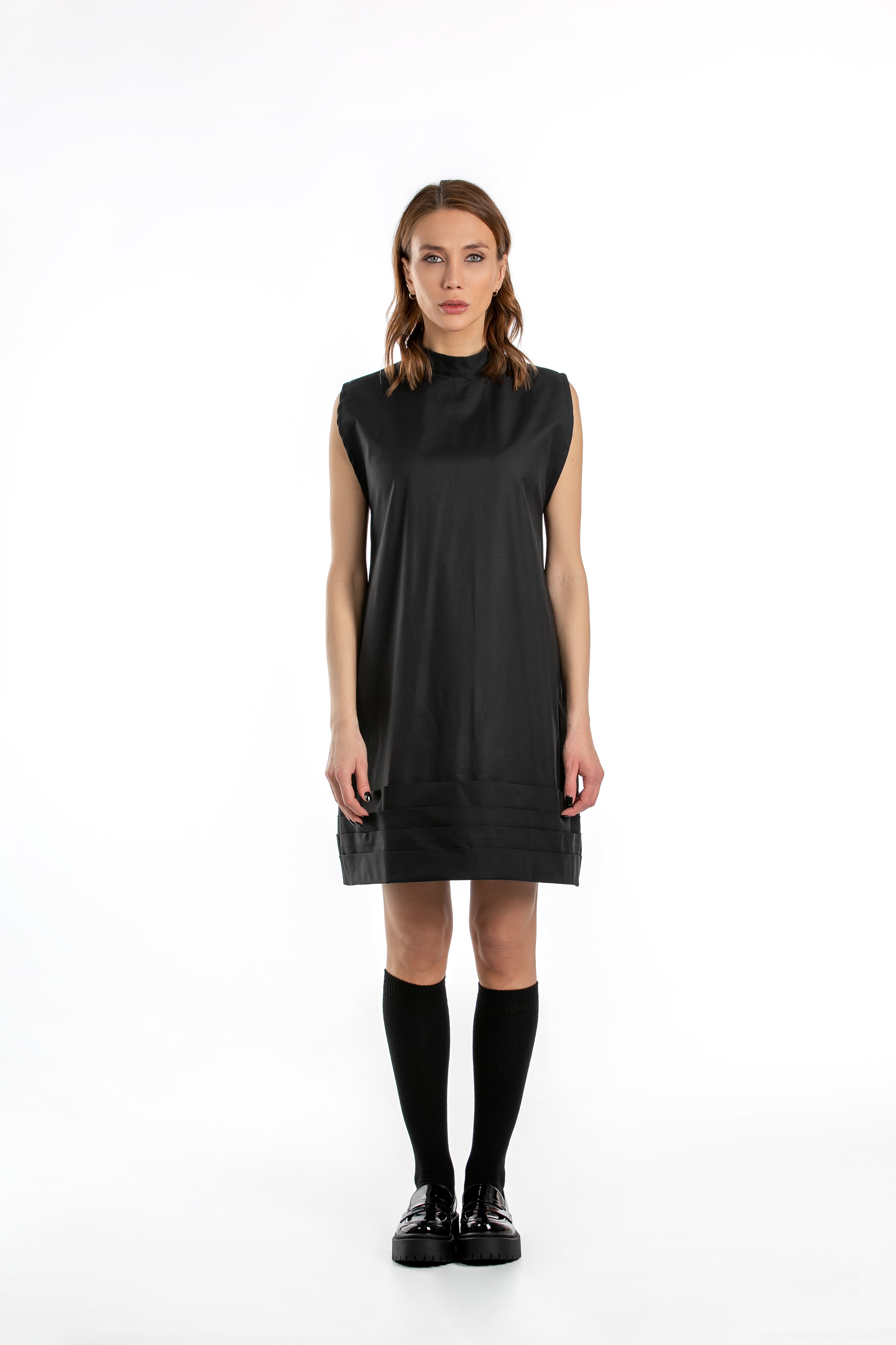 Sleeveless Mockneck Dress