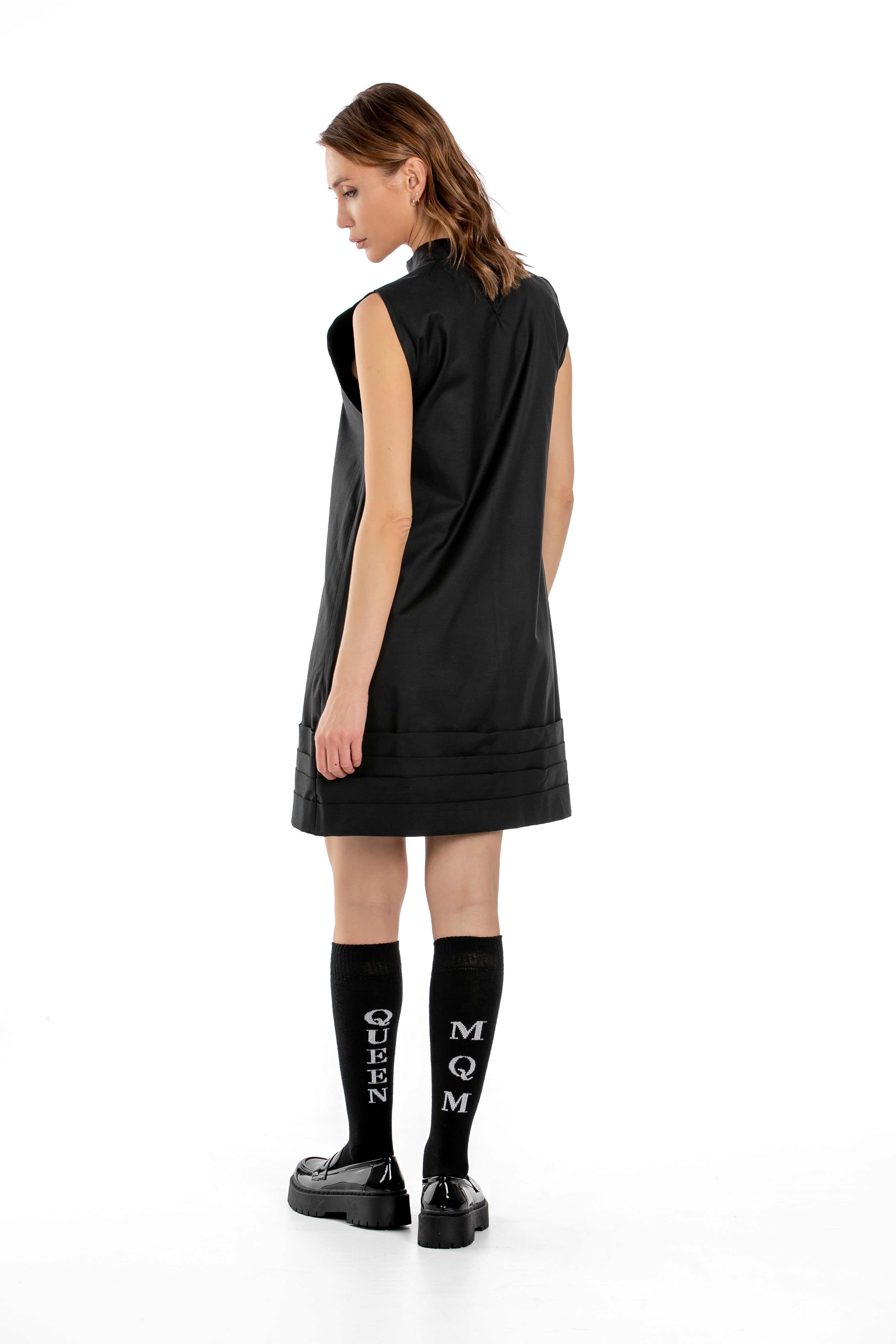 Sleeveless Mockneck Dress