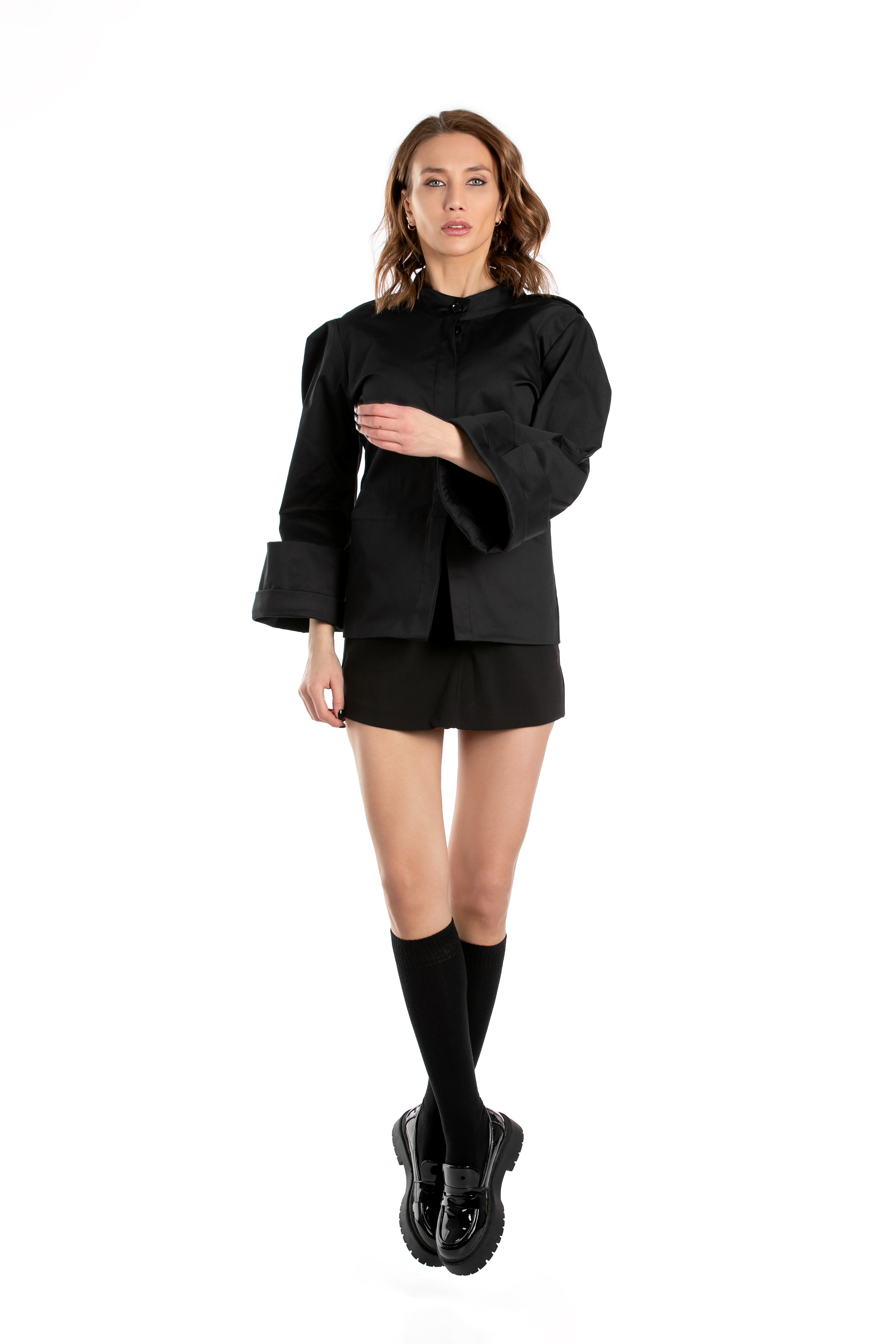 Jacket With Oversized Cuffs