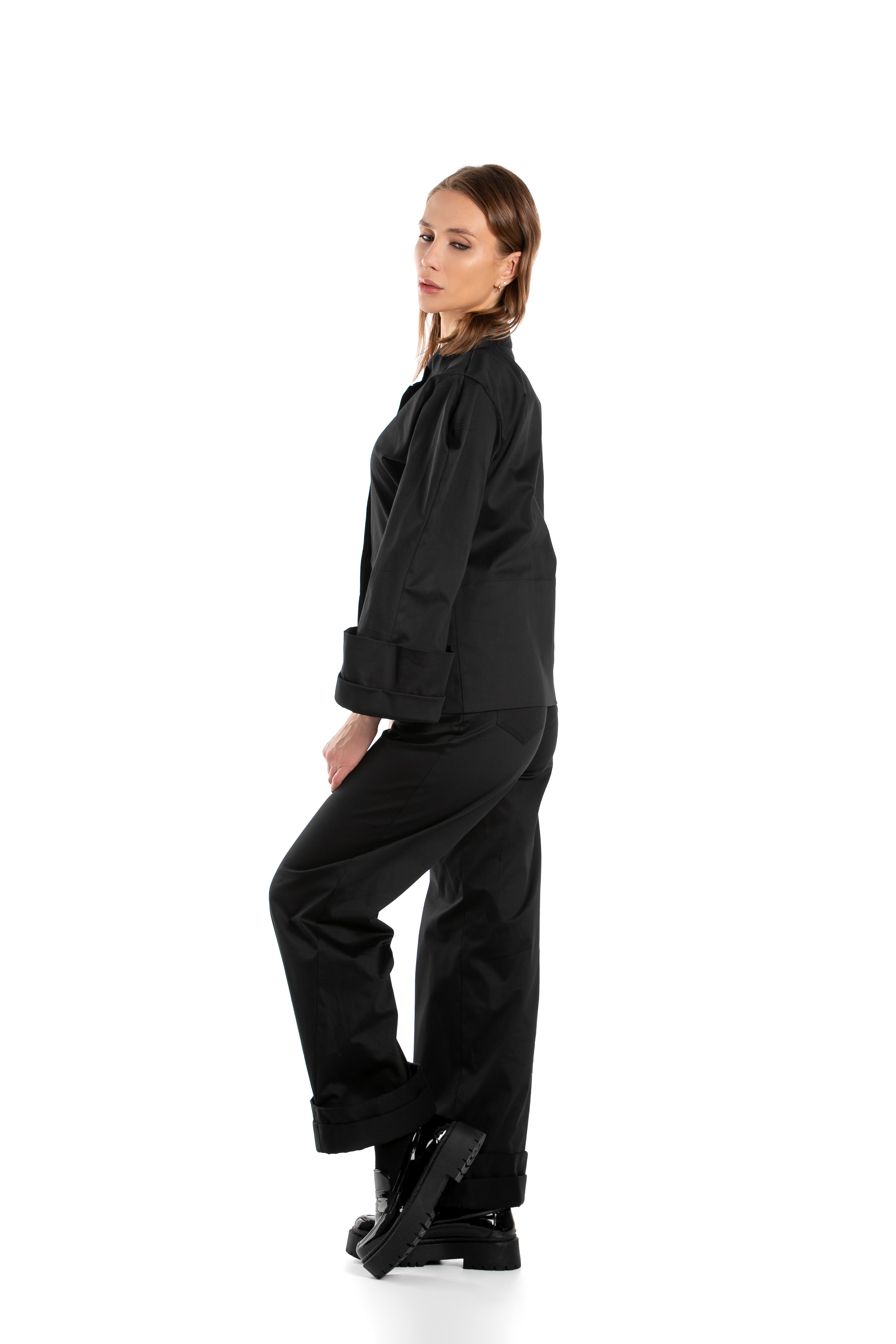 Jacket With Oversized Cuffs