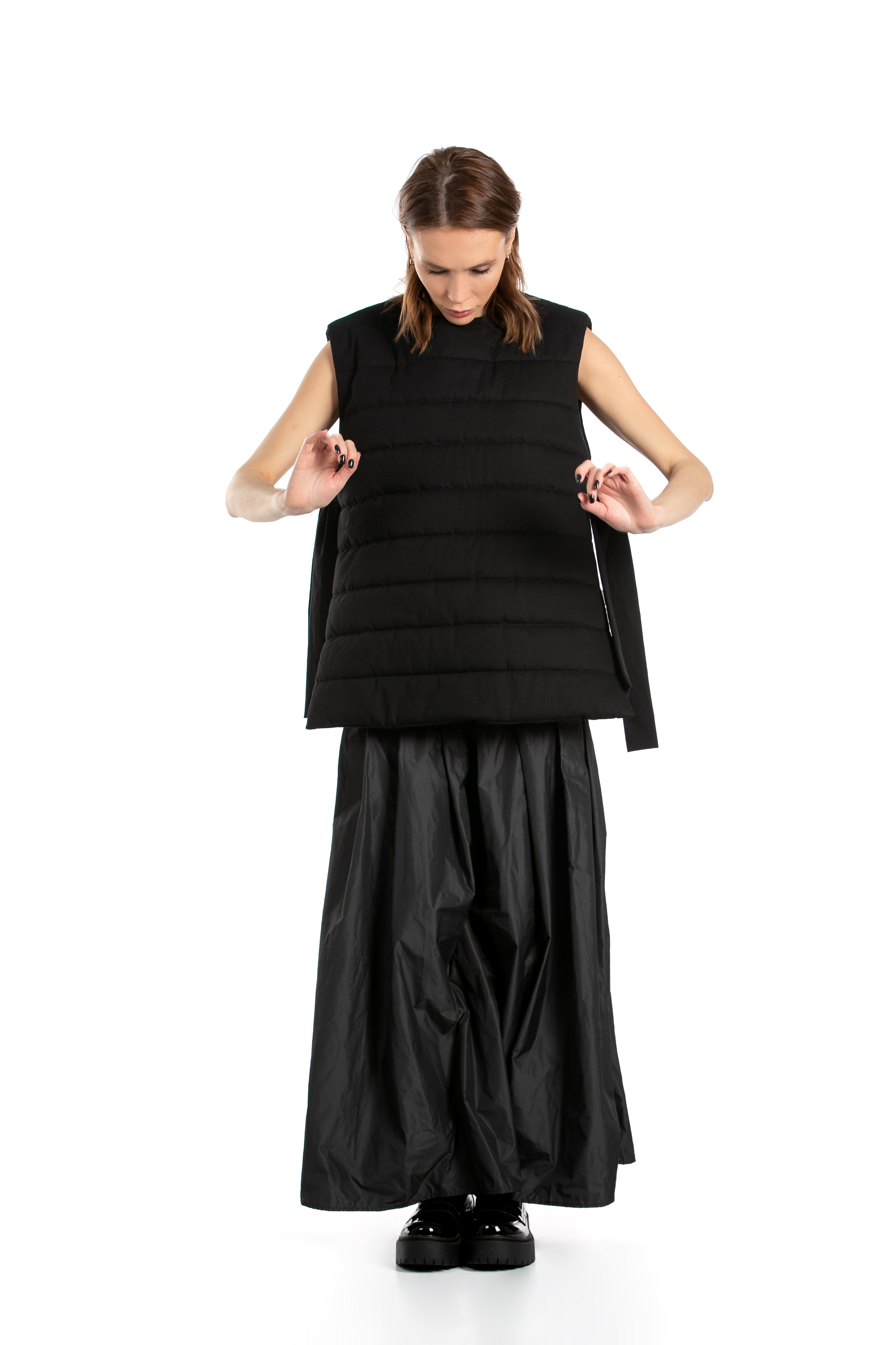 Oversized Taffeta Skirt Pants
