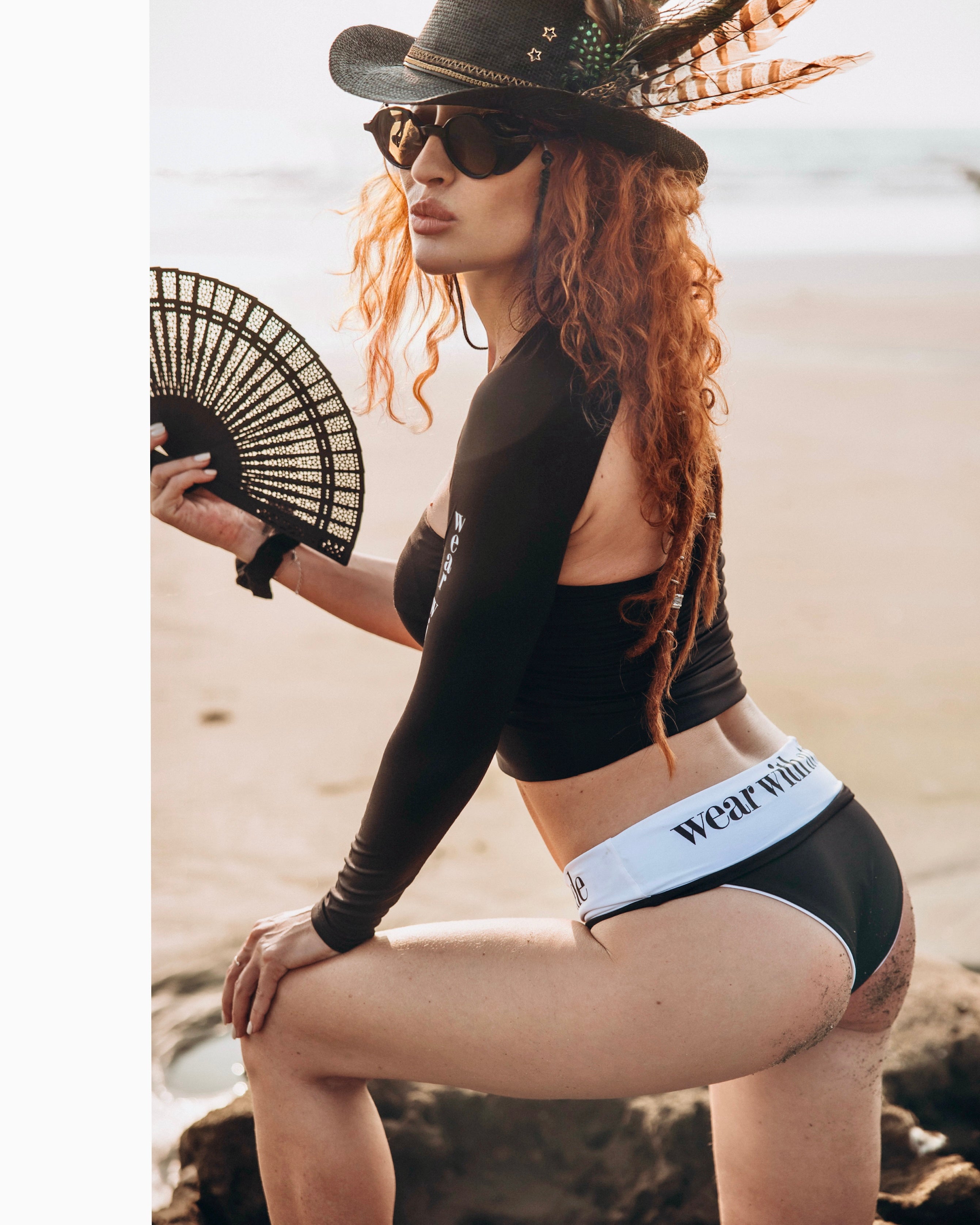One Sleeve Crop Top and Bikinis