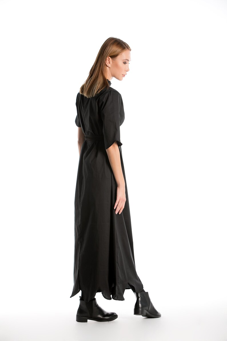 Short Sleeve Black Dress