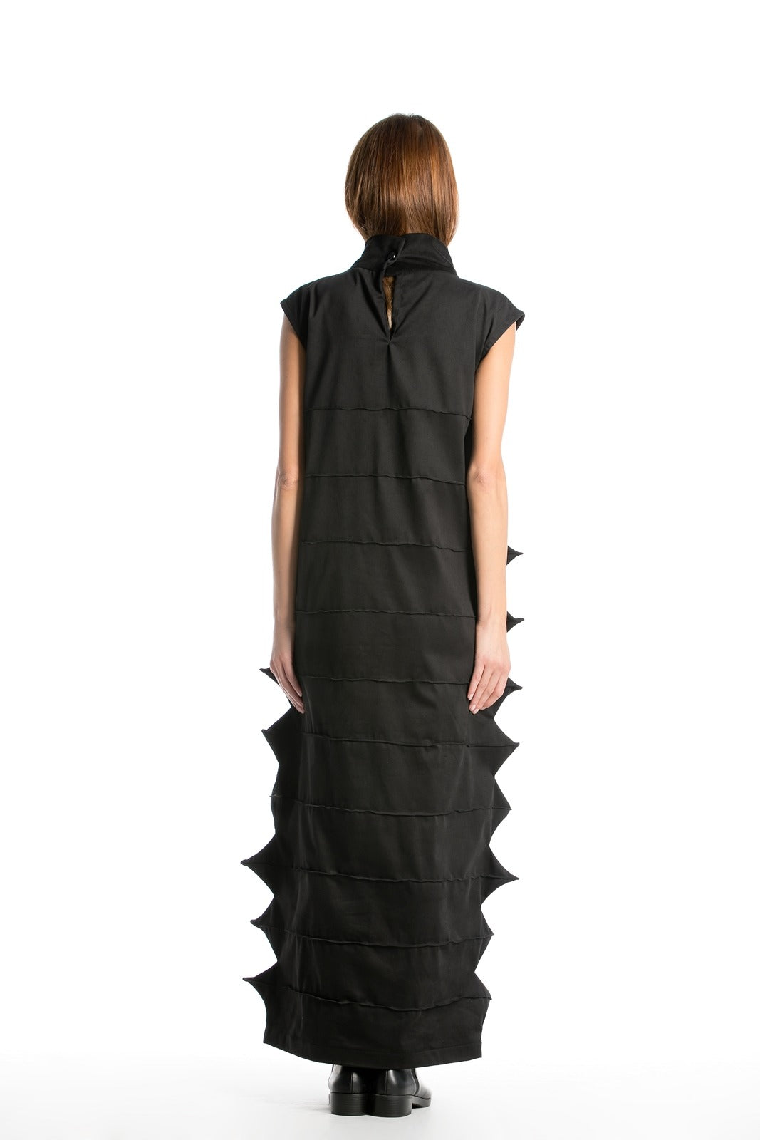 Long Deconstructed Black Dress