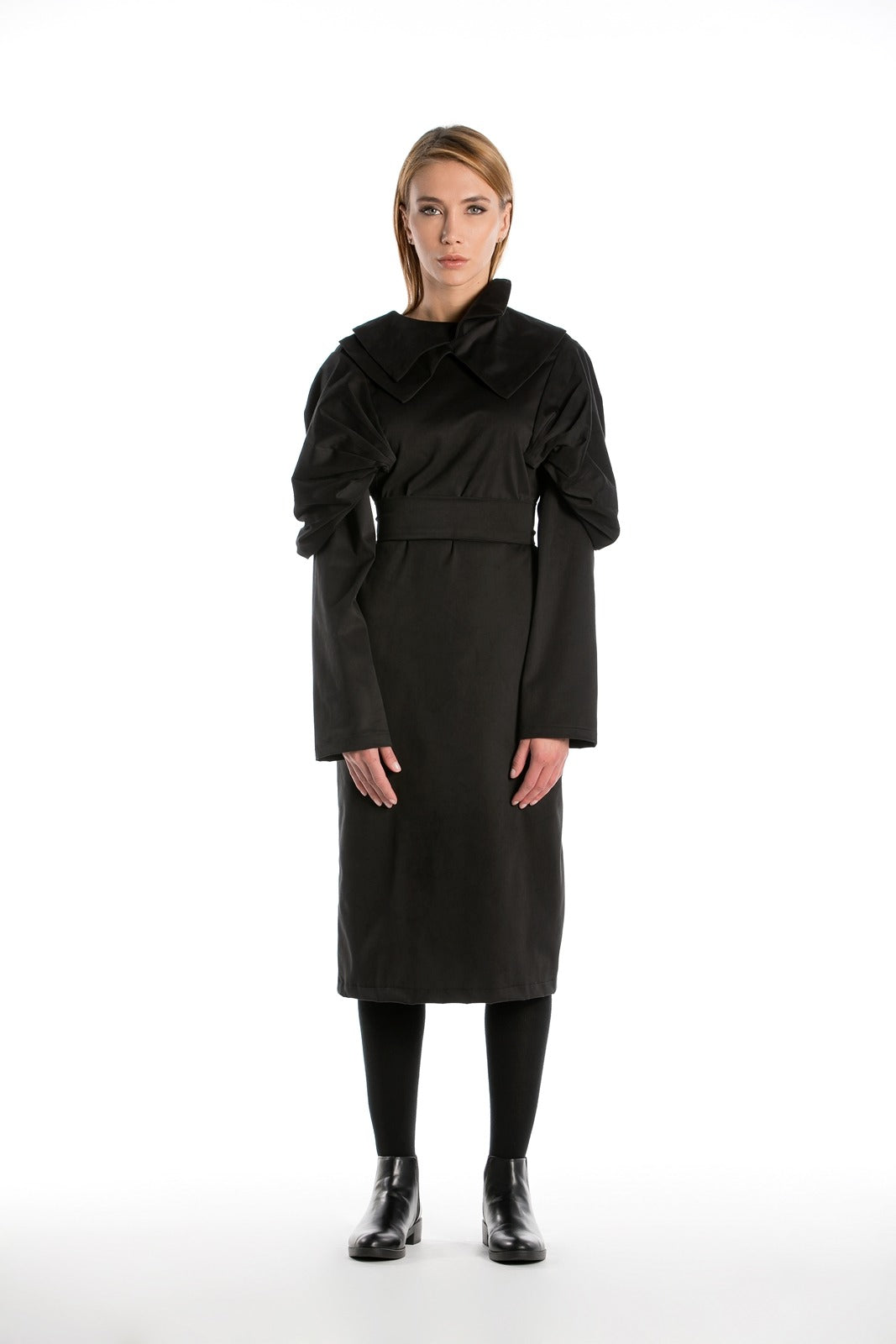 Long Coat with Double Collar