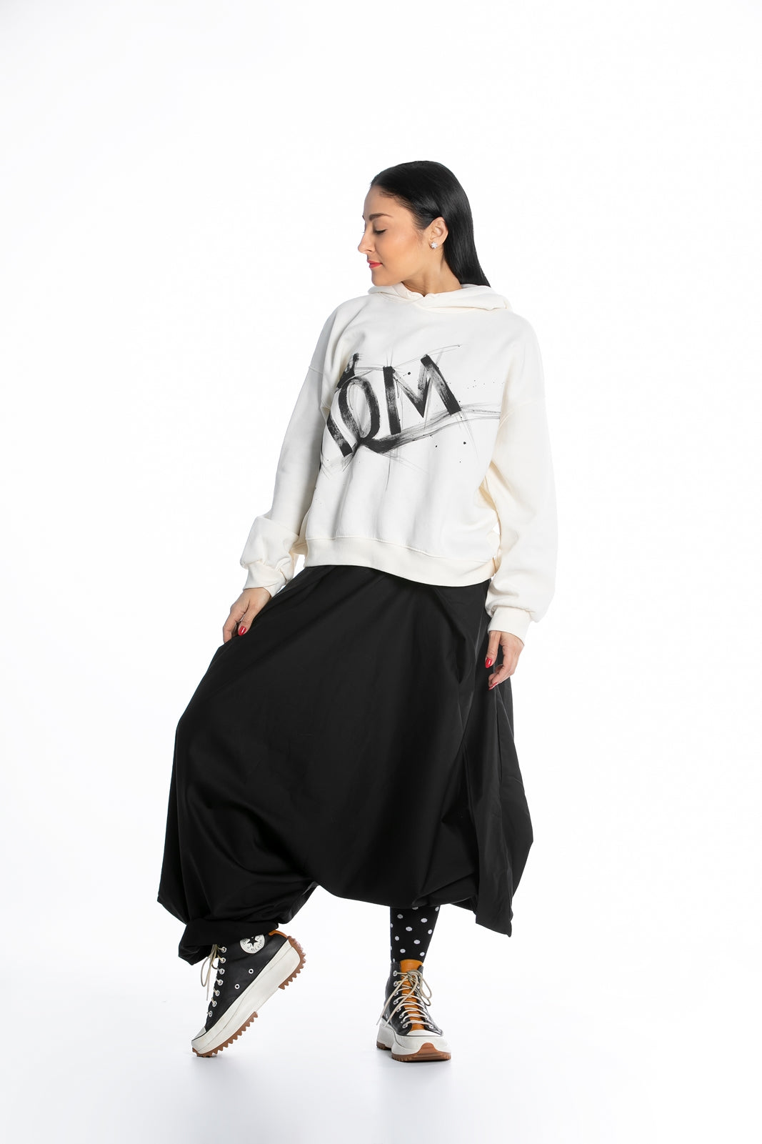 Deconstructed Pants in Black