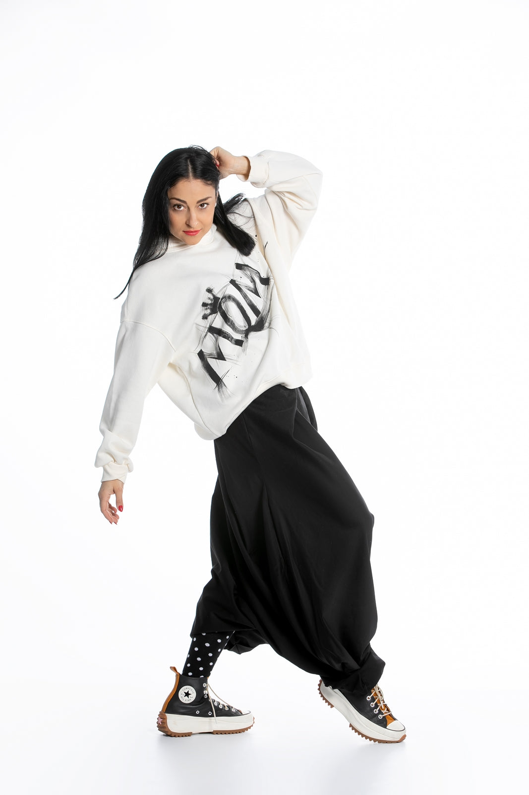 Deconstructed Pants in Black