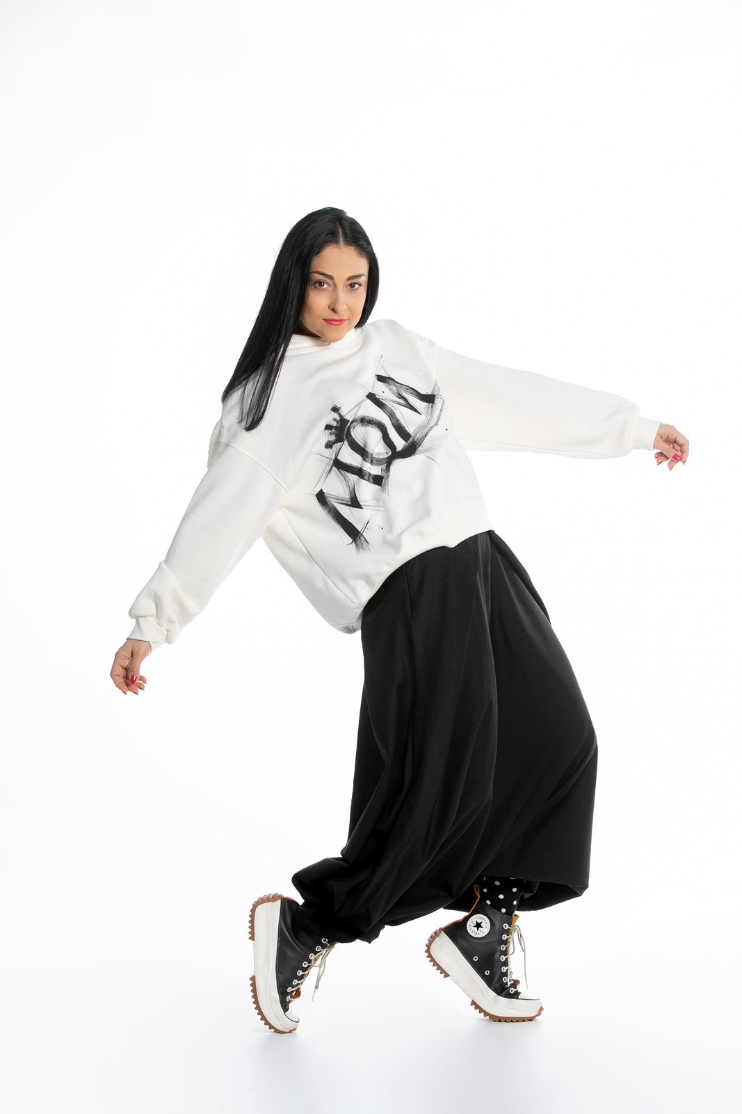 Deconstructed Pants in Black