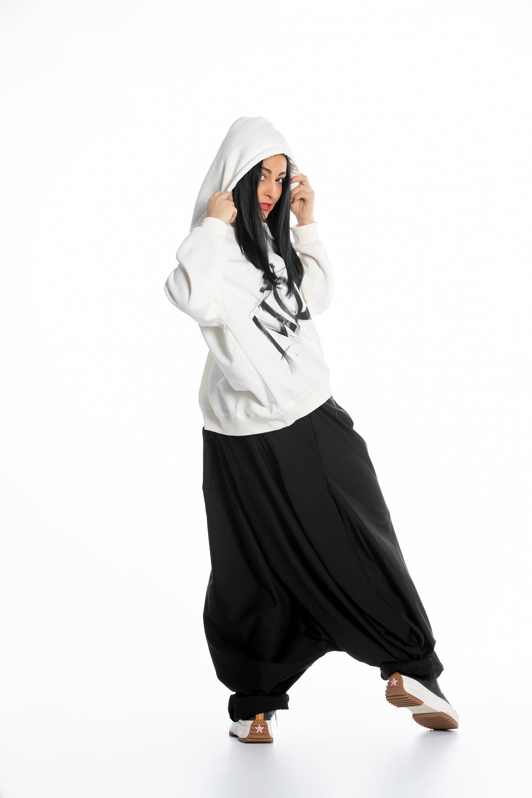 Deconstructed Pants in Black