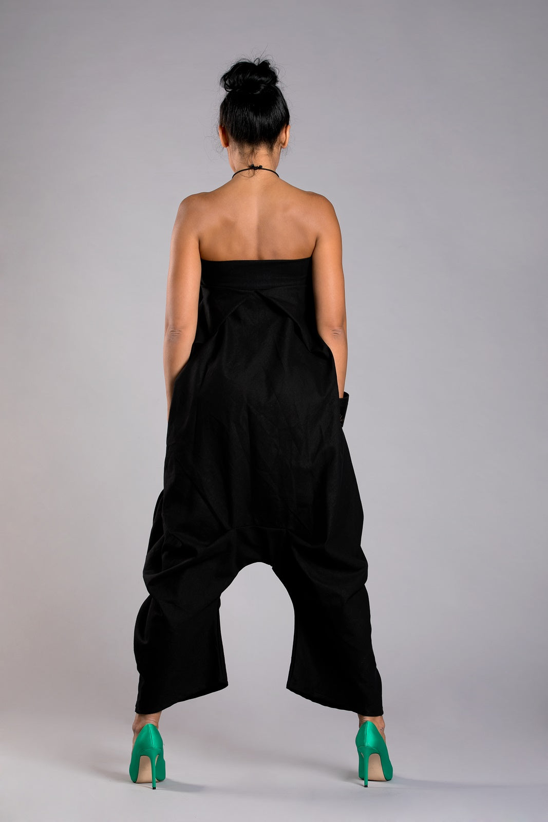 Sleeveless Cotton Jumpsuit