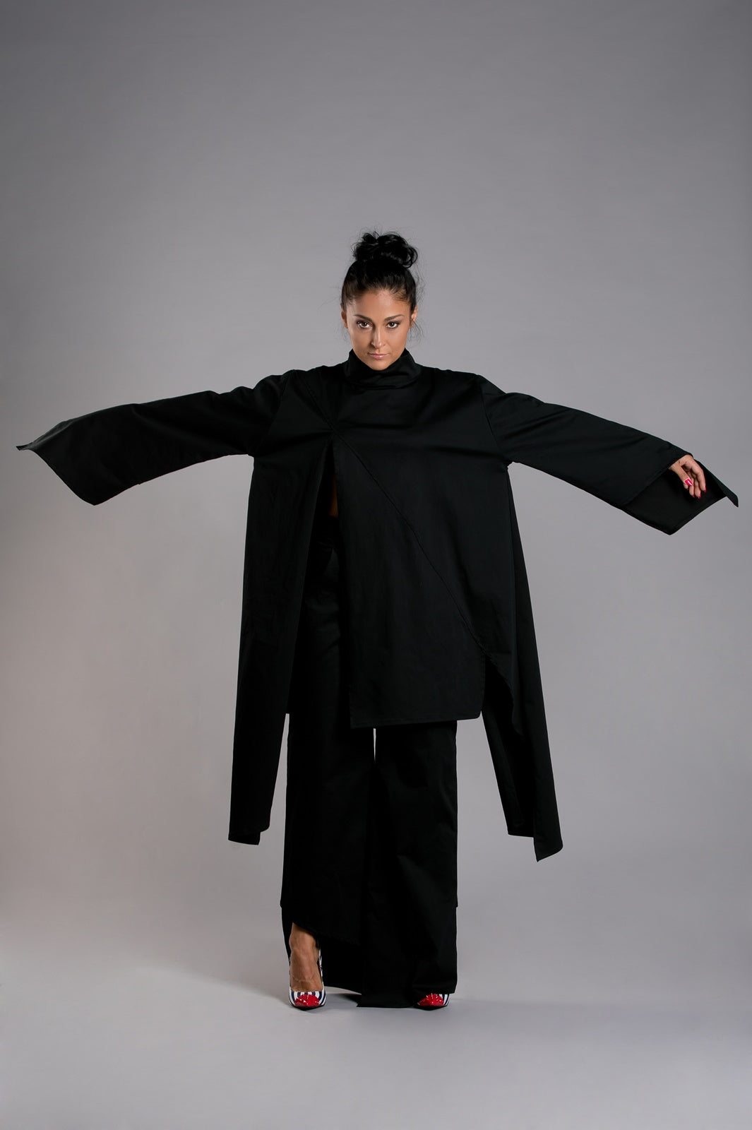Black Kimono Top