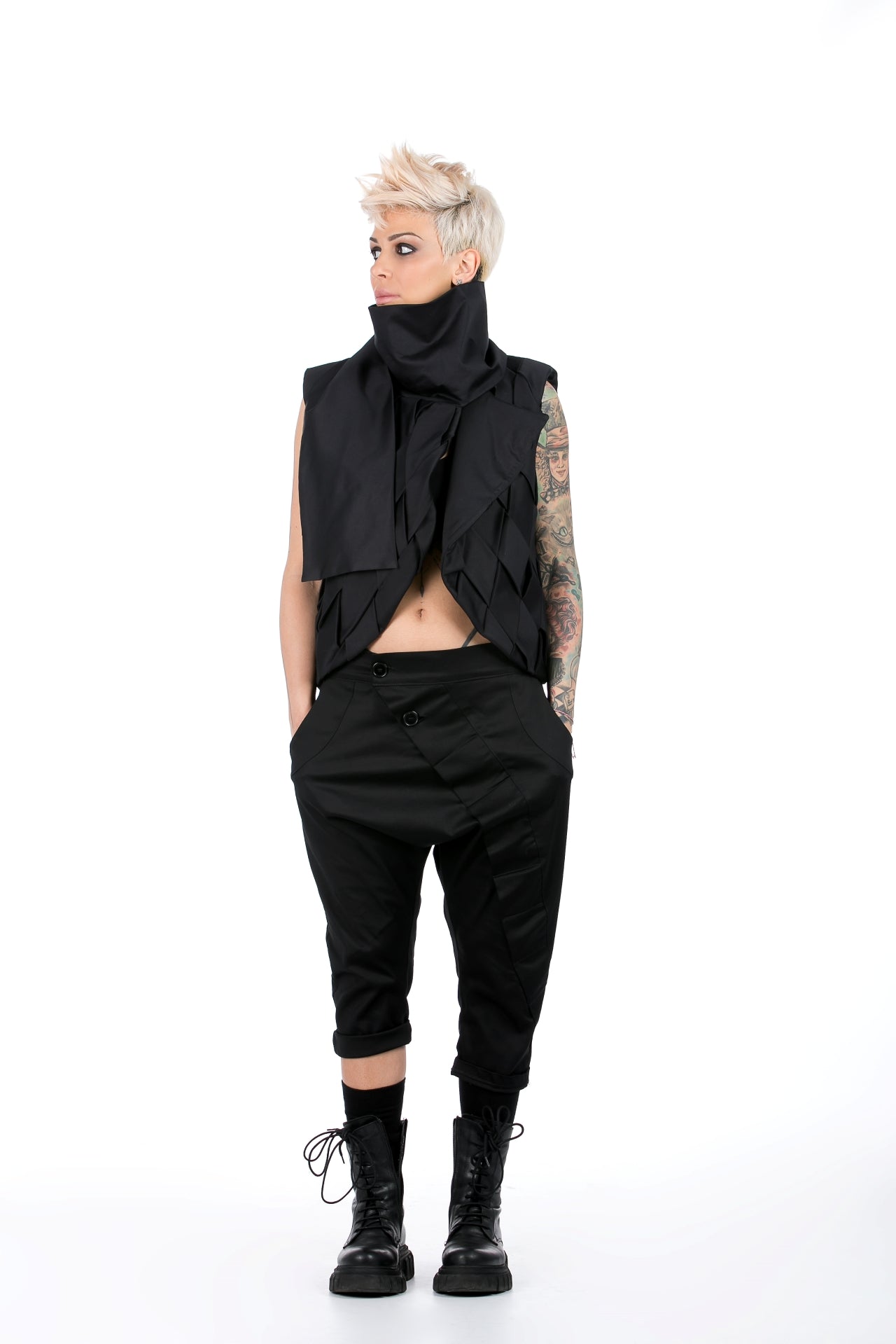 Black Avant Garde Vest