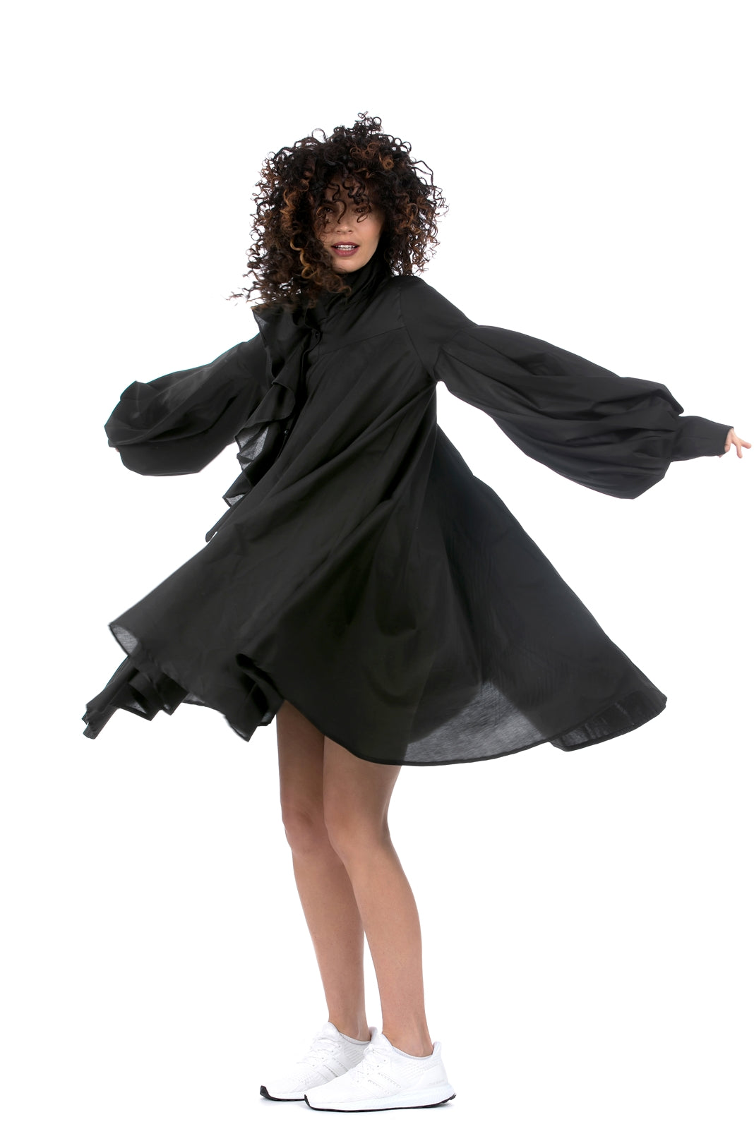 black dress victorian Grey / S quality lace lined with Garment Fit:BODYCON Size:34/34 Zara - 100% Wool