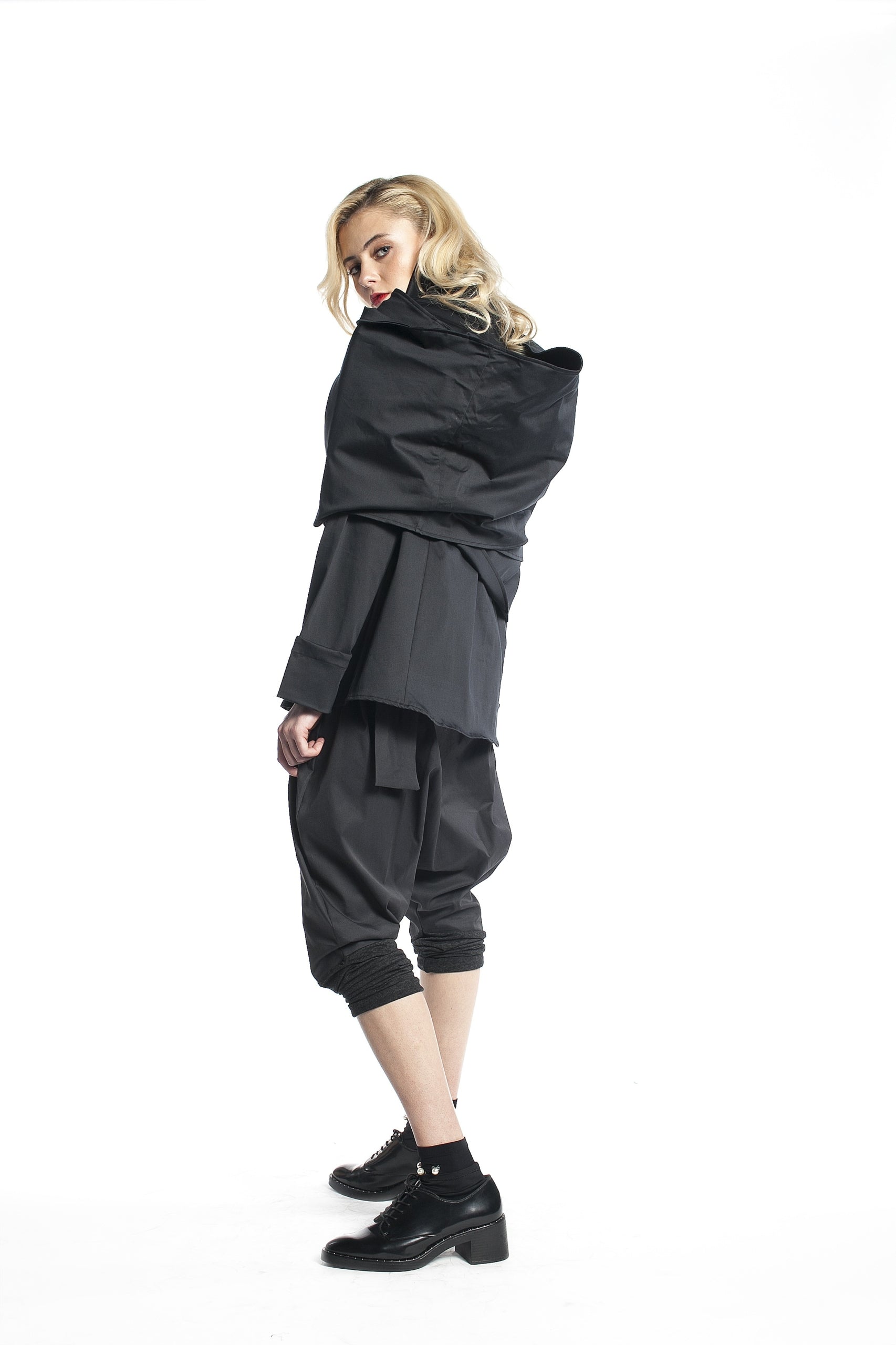 High Neck Wrap Jacket