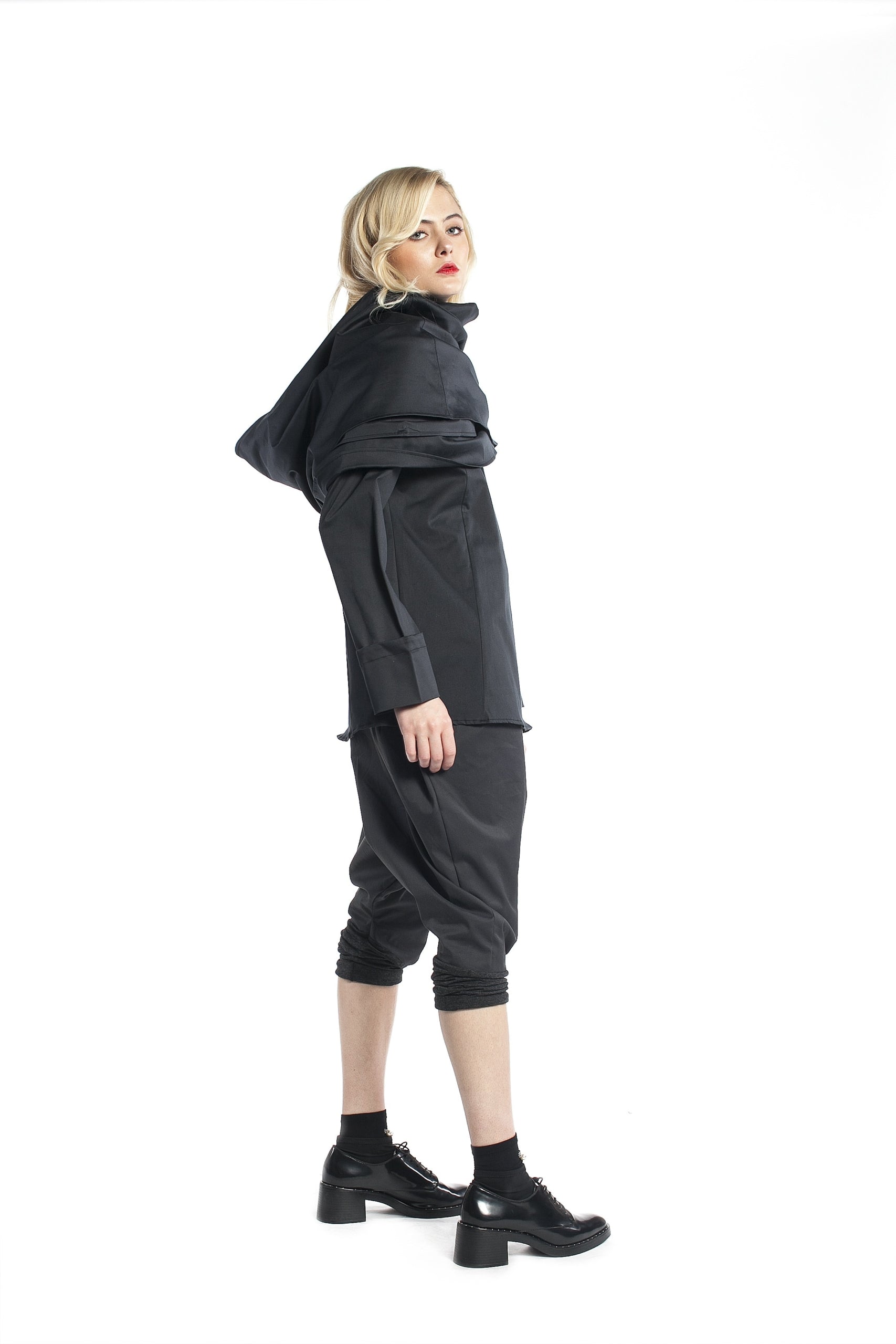 High Neck Wrap Jacket