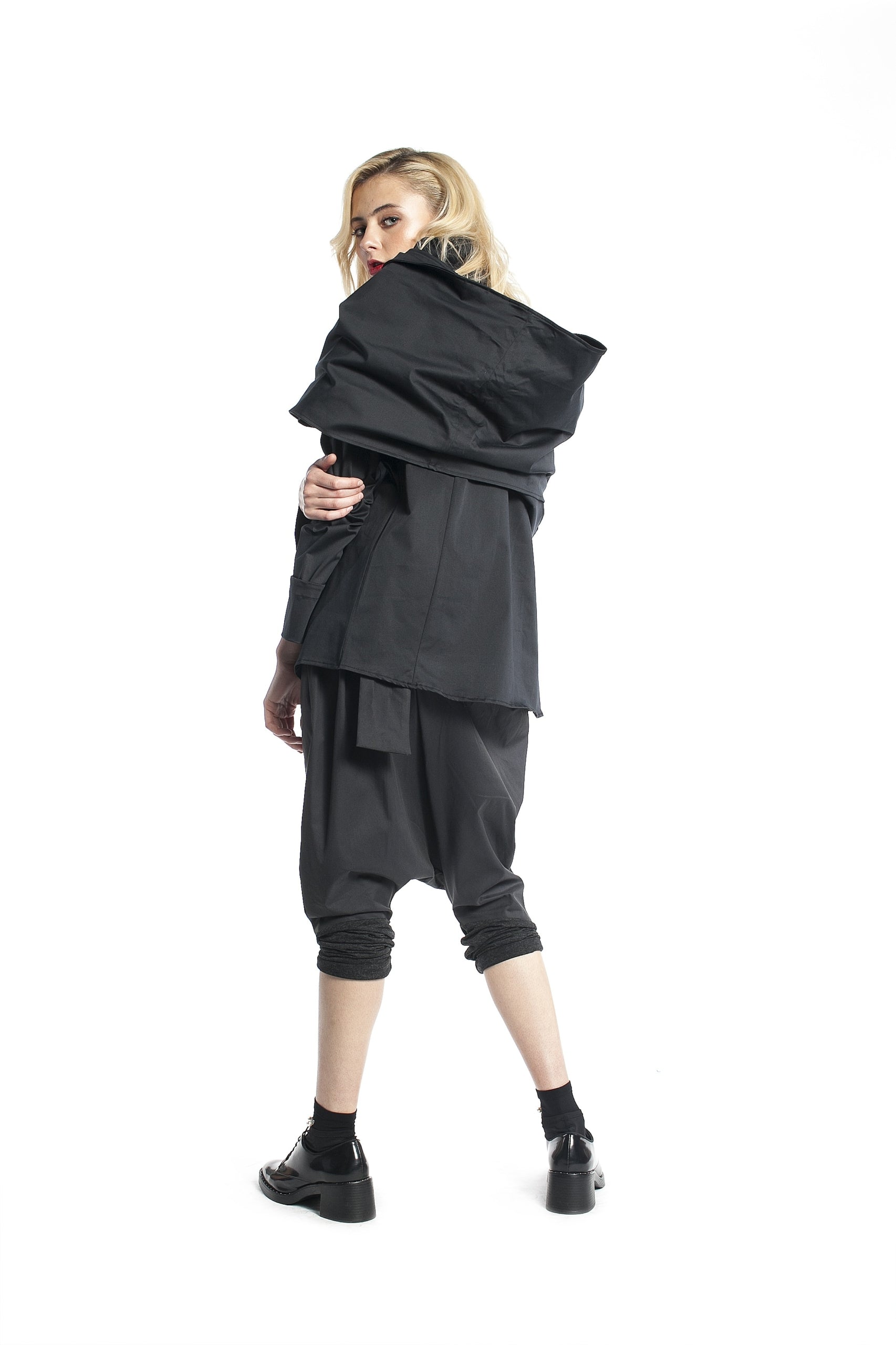High Neck Wrap Jacket