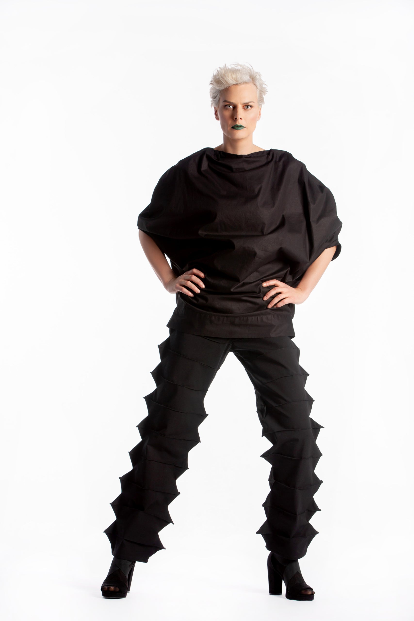 Deconstructed Pants with Sharp Edges