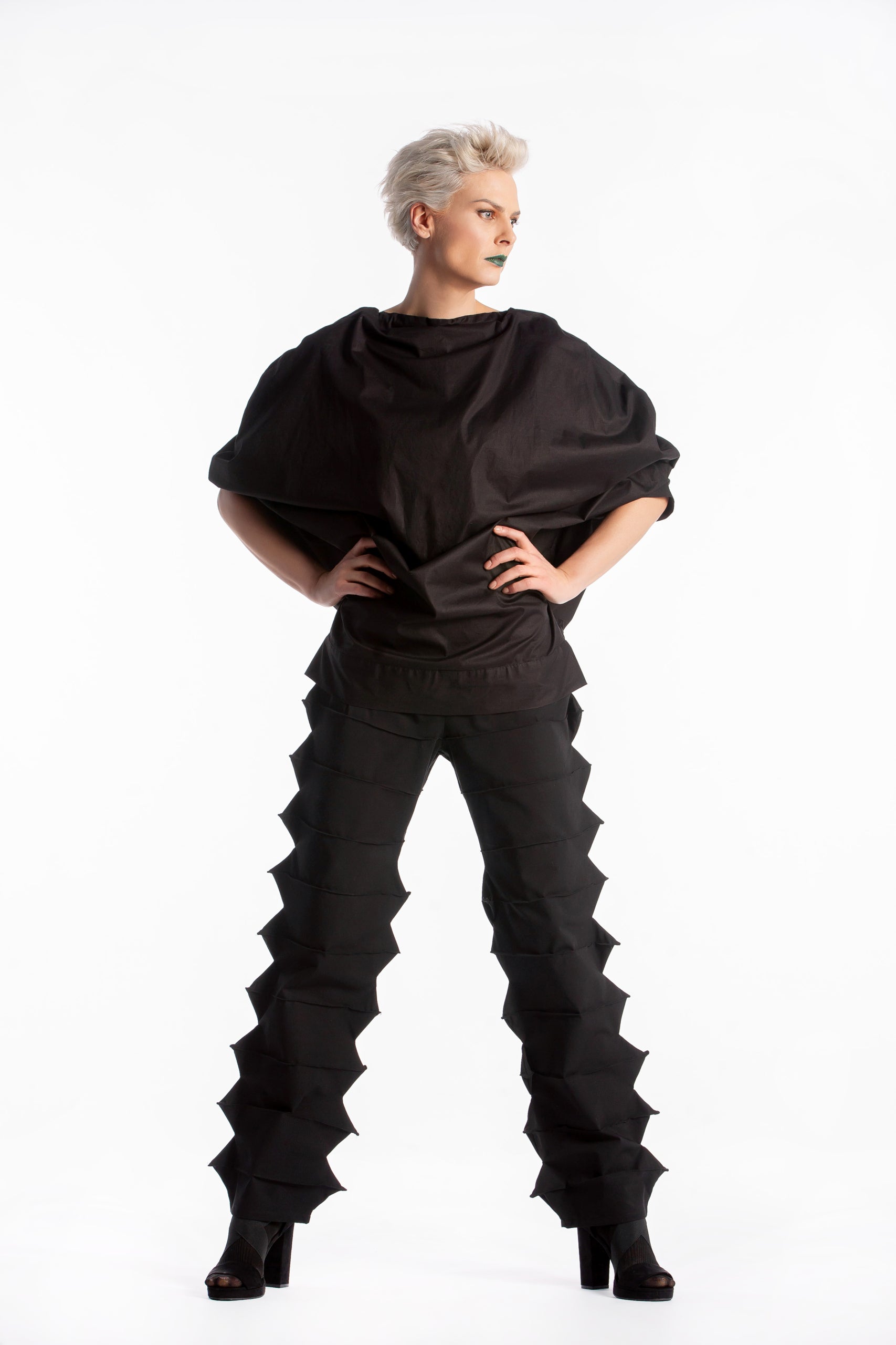 Deconstructed Pants with Sharp Edges