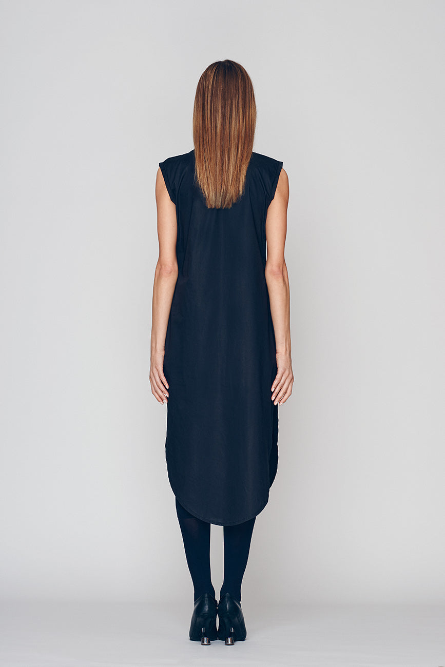 Elegant Navy Blue Dress