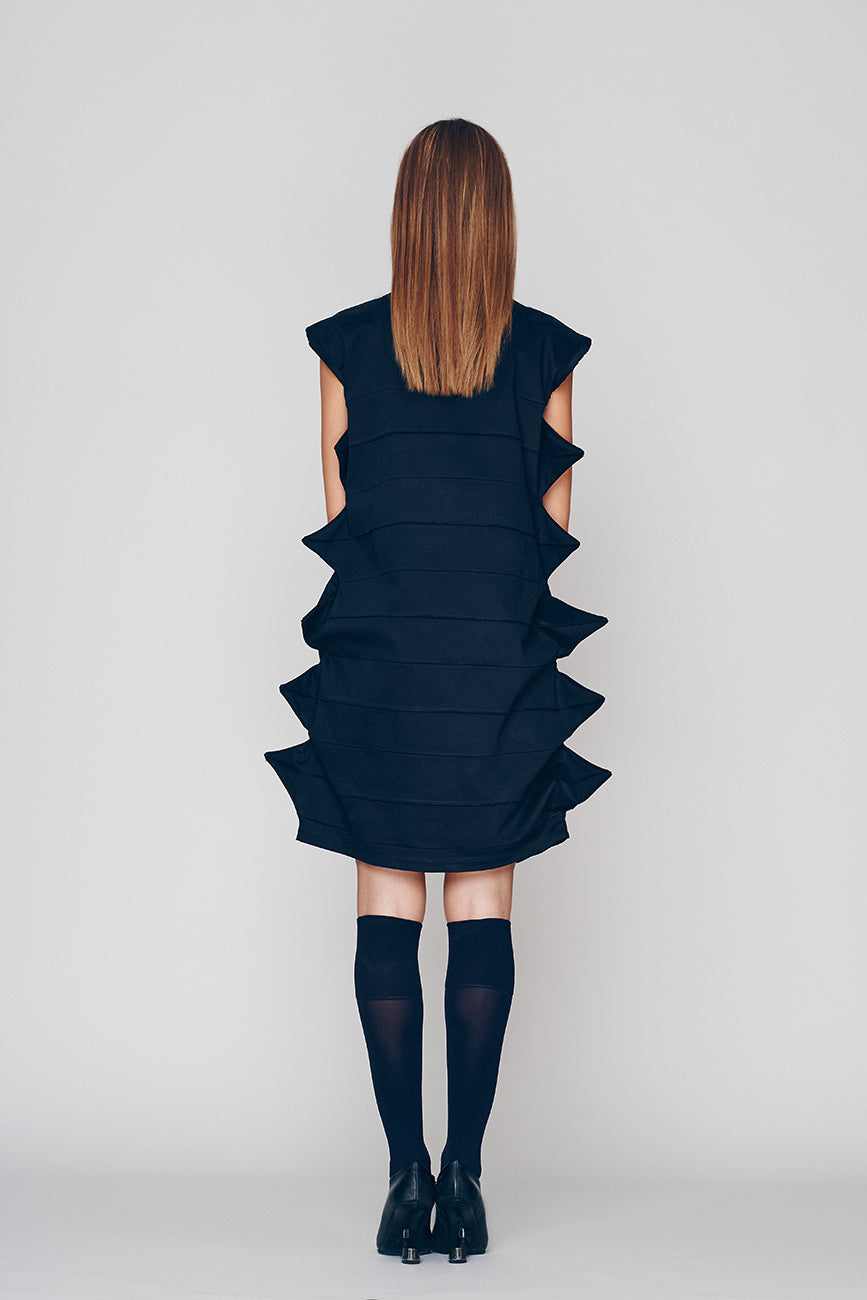 Short Cocktail Dress with Spikes