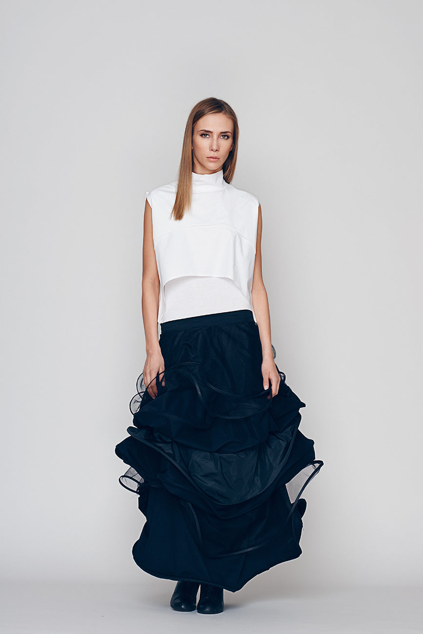 Deconstructed Wavy Skirt