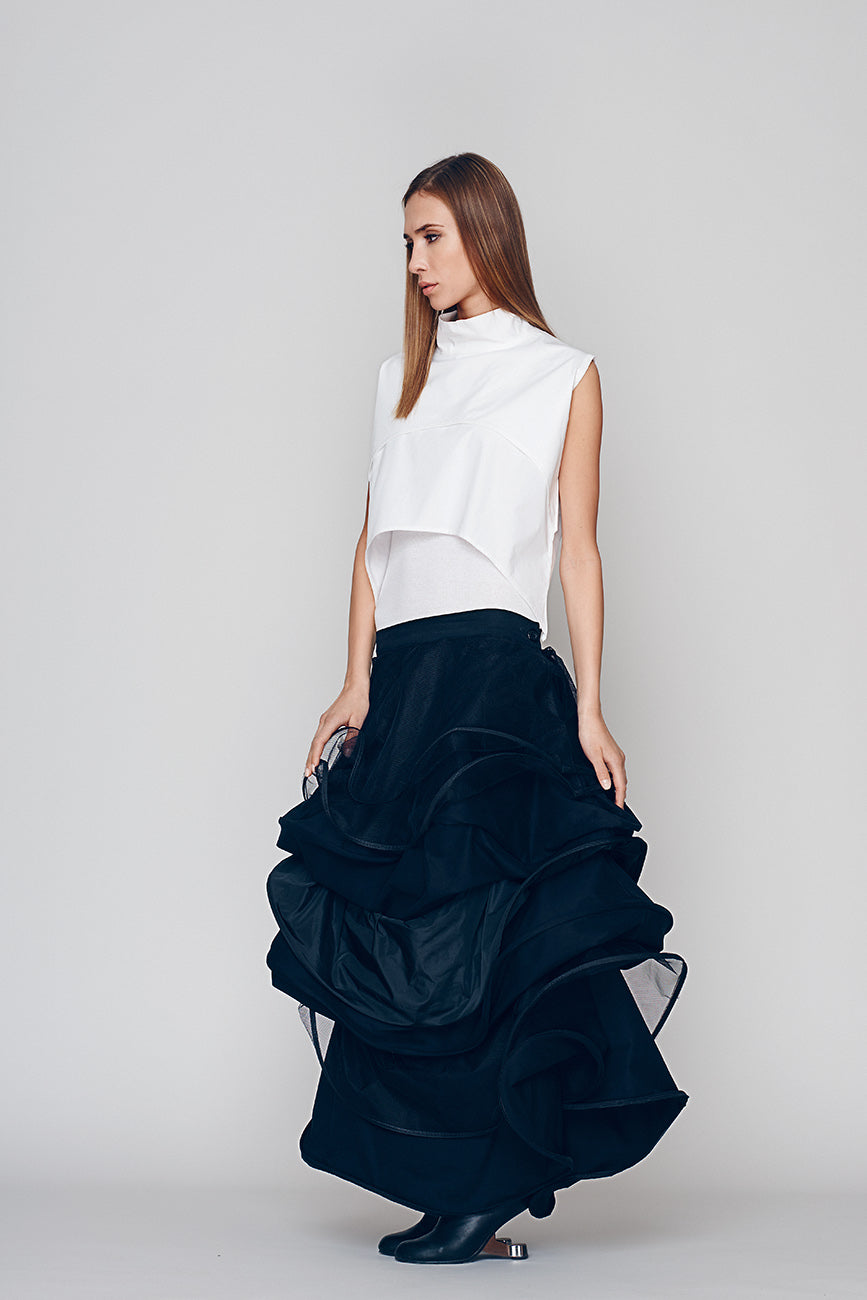 Deconstructed Wavy Skirt