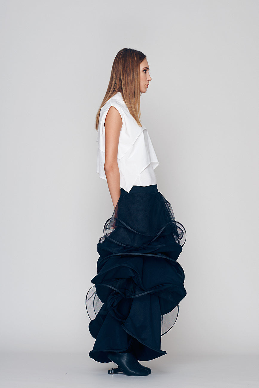 Deconstructed Wavy Skirt