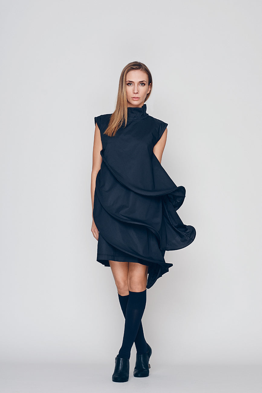 Deconstructed Wave Dress