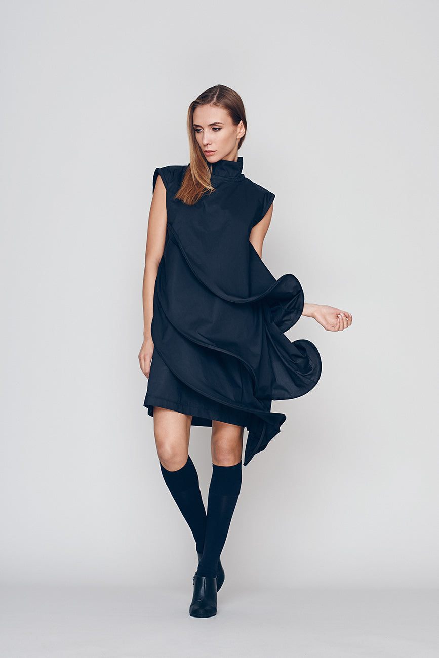 Deconstructed Wave Dress