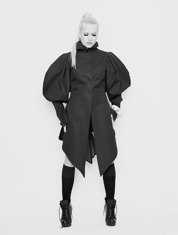 Jacket with Oversized Sleeves