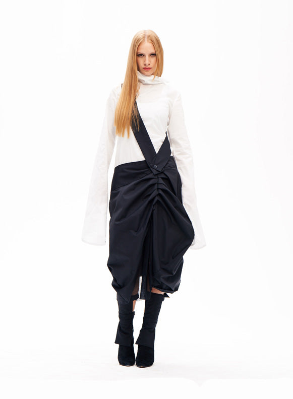 Deconstructed Suspender Skirt