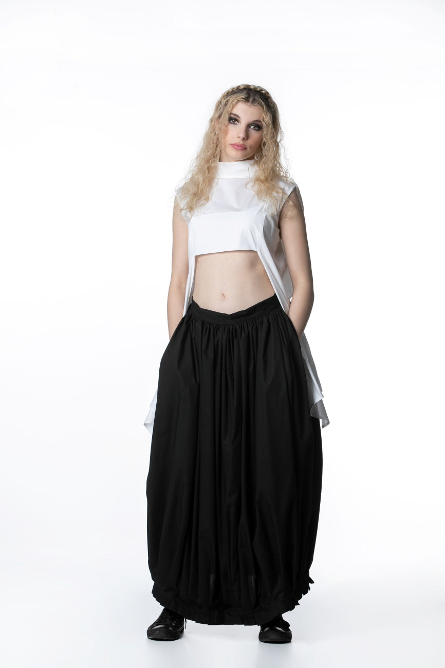 Black Maxi Skirt With High Waist