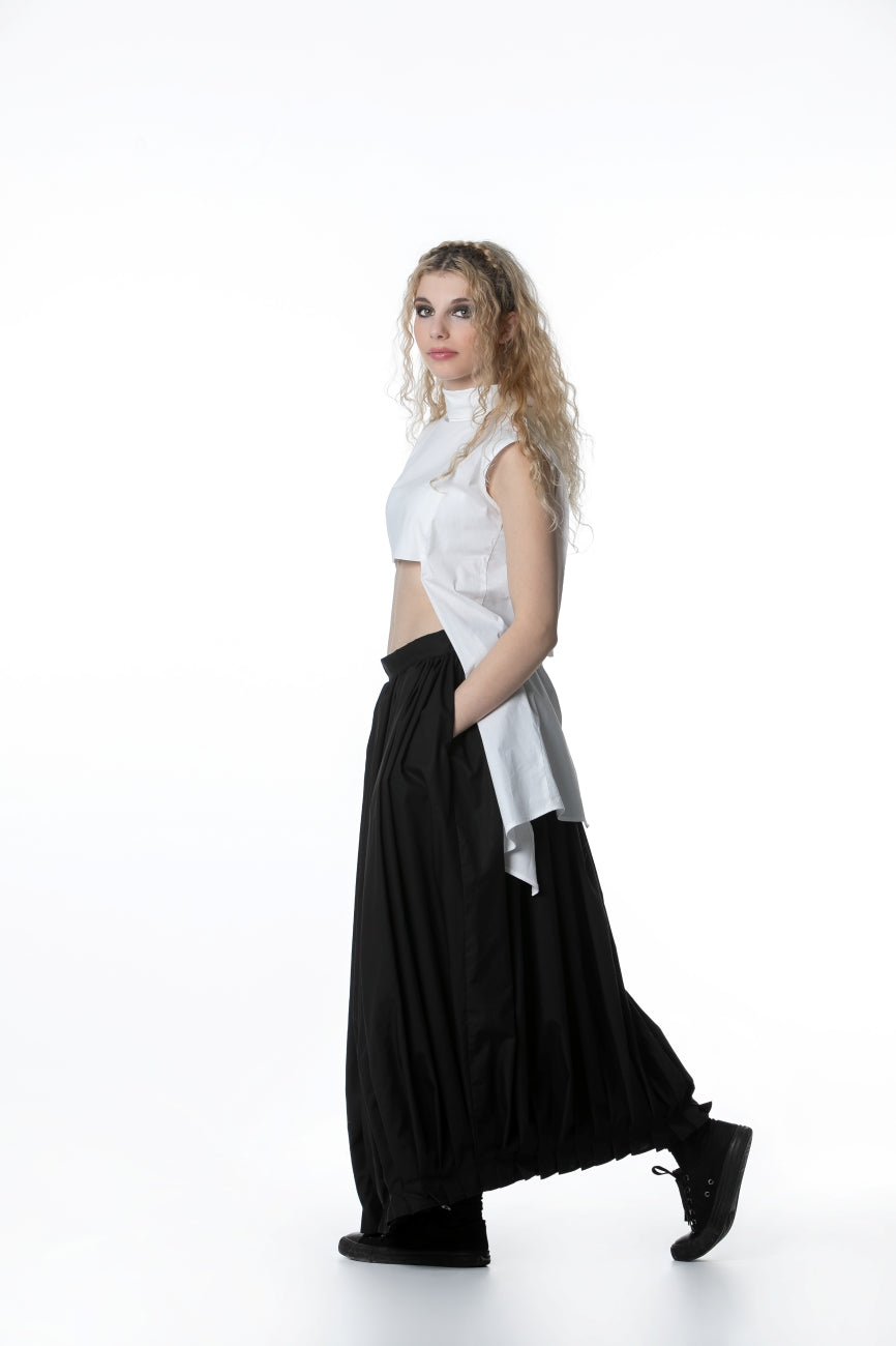 Black Maxi Skirt With High Waist