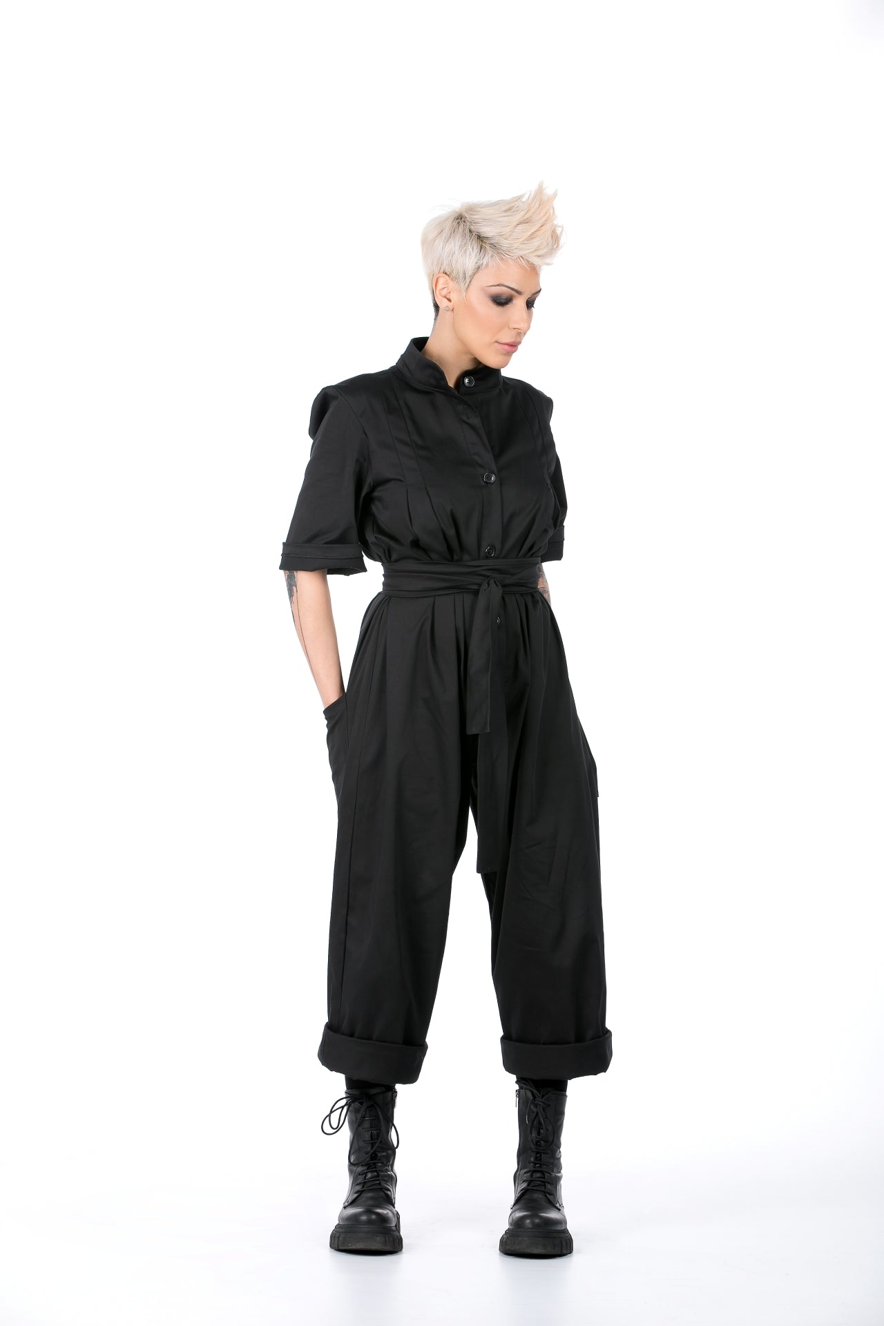 Short Sleeve Casual Jumpsuit