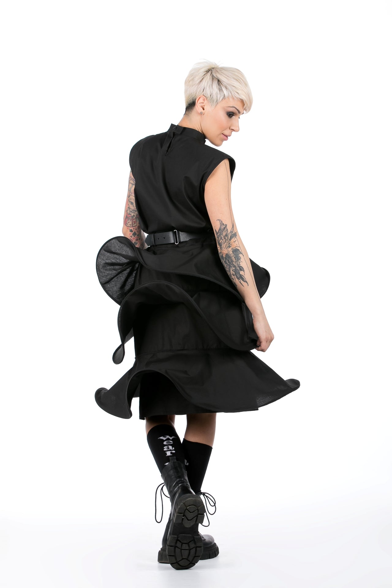 Deconstructed Dress In Black