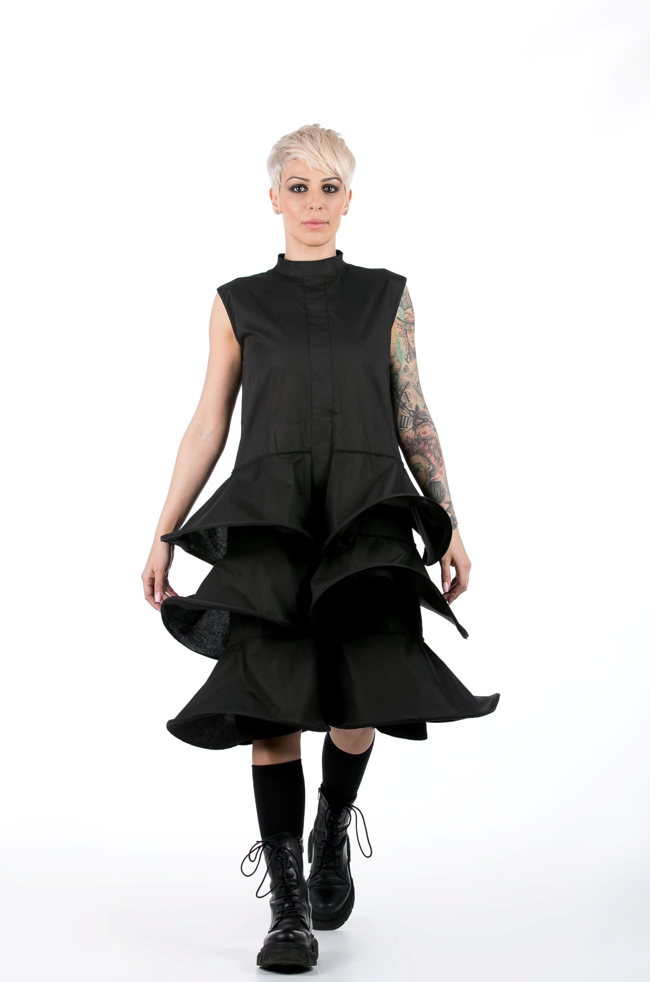 Deconstructed Dress In Black