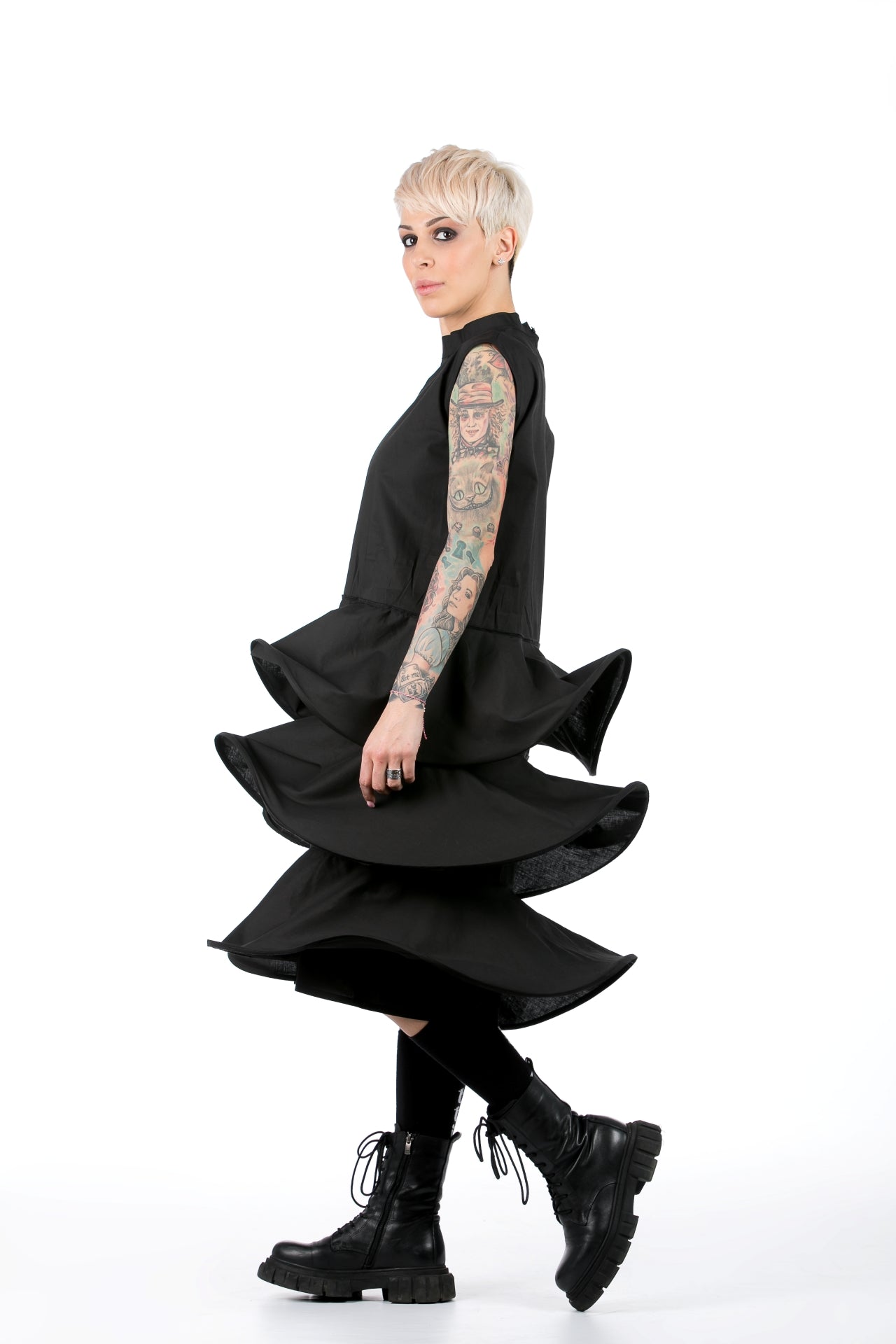 Deconstructed Dress In Black