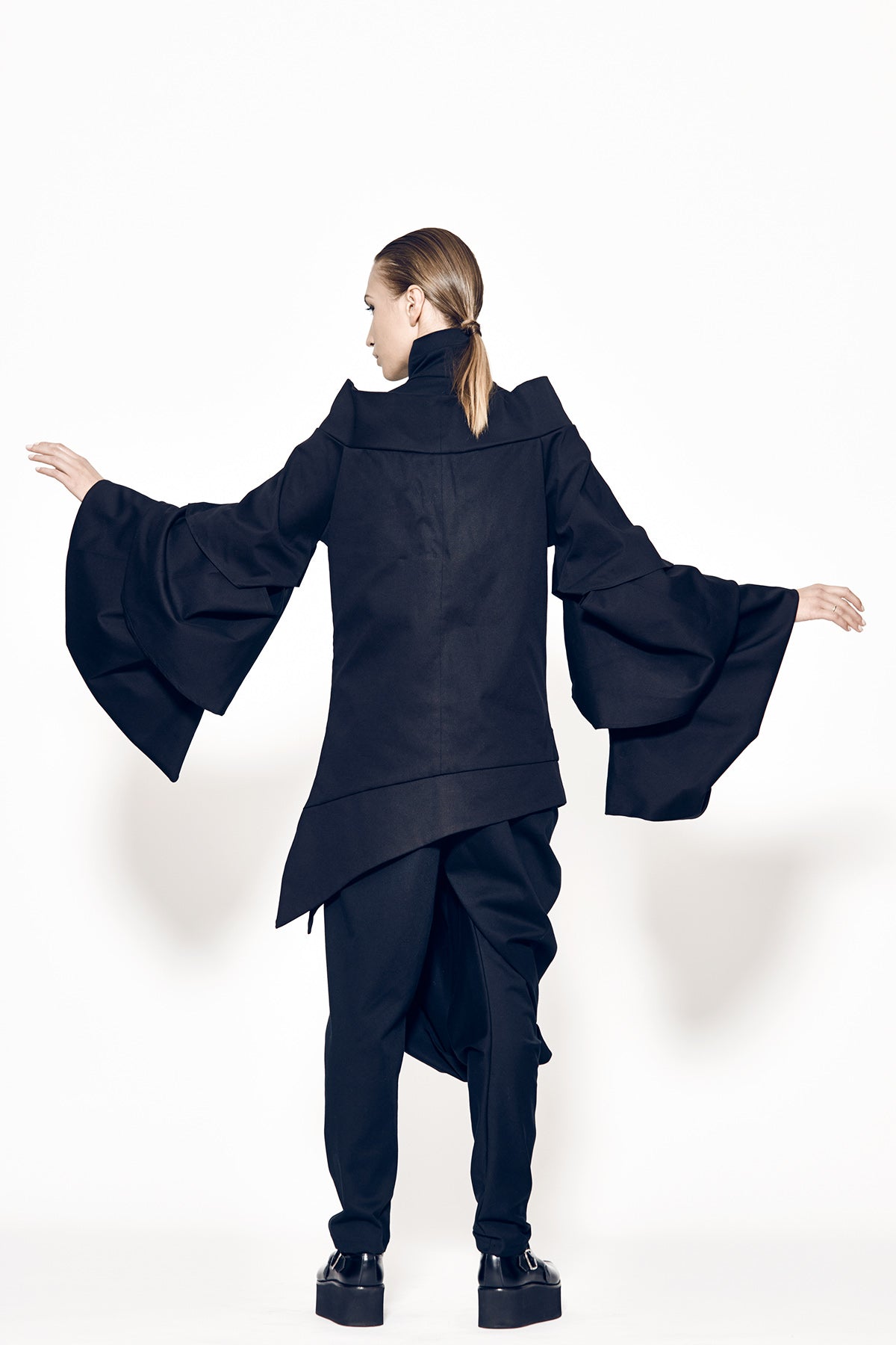 Black Asymmetrical Coat