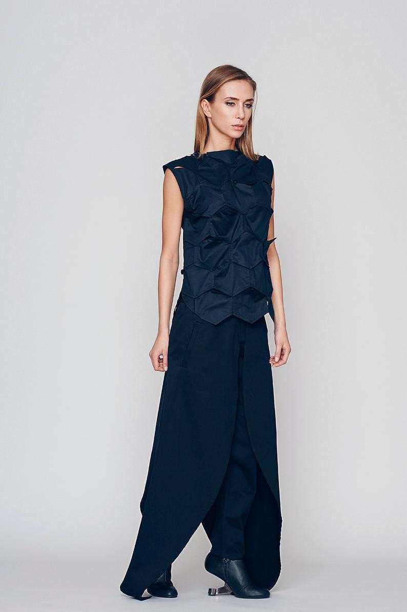 Geometric Sleeveless Top