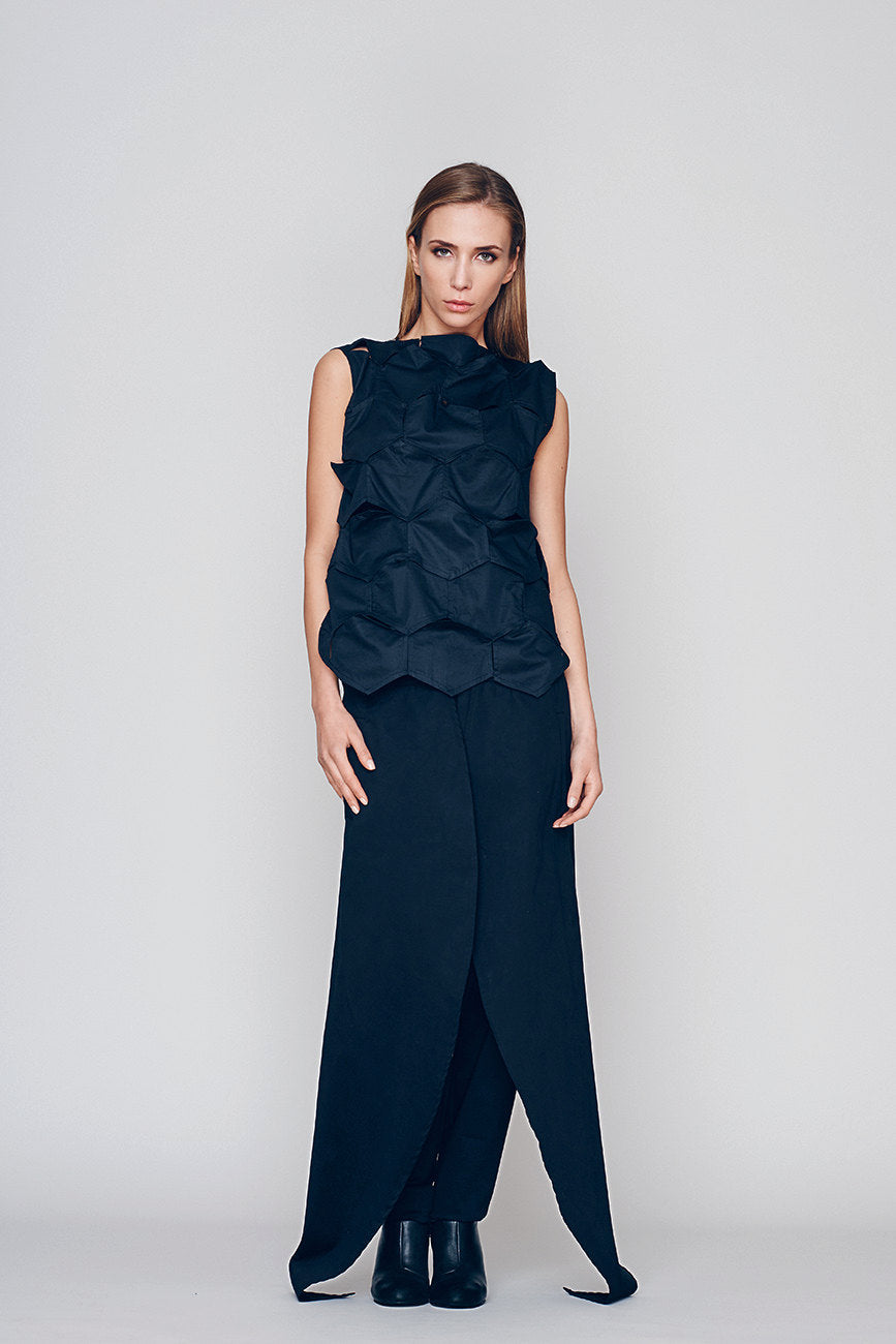 Geometric Sleeveless Top