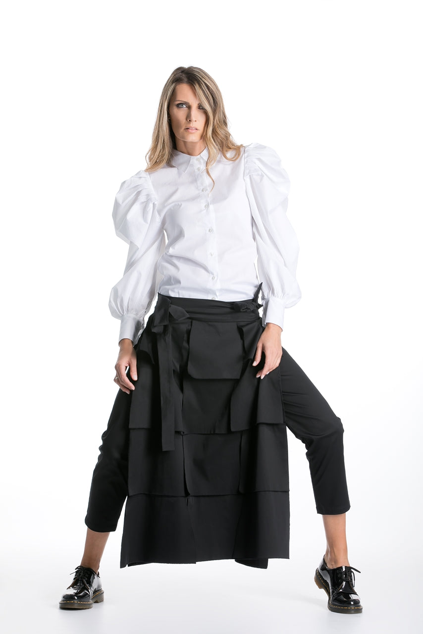 Pants With Detachable Skirt