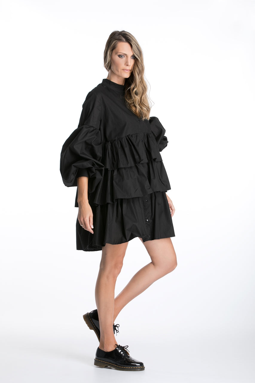 Black Ruffle Dress