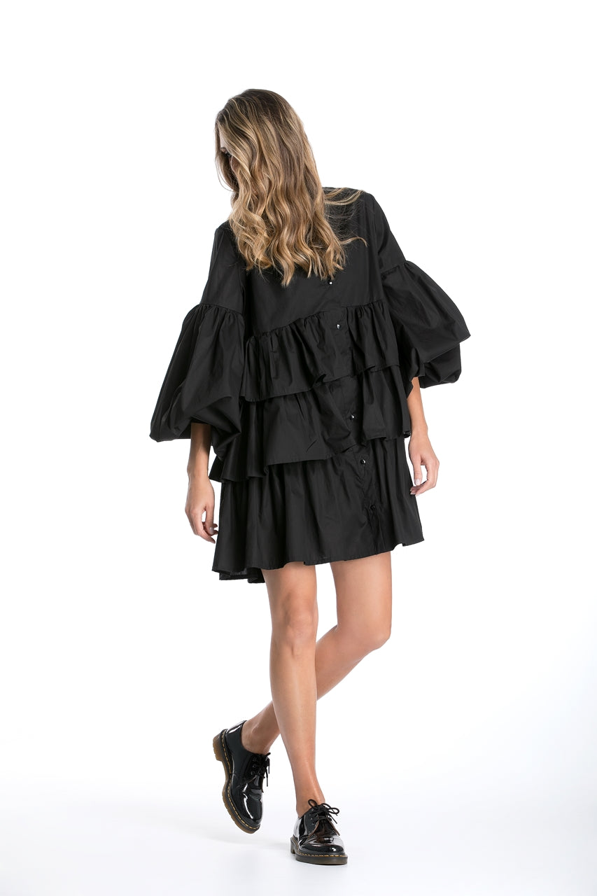 Black Ruffle Dress