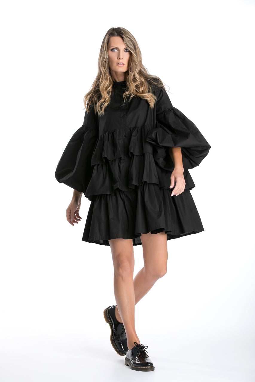 Black Ruffle Dress