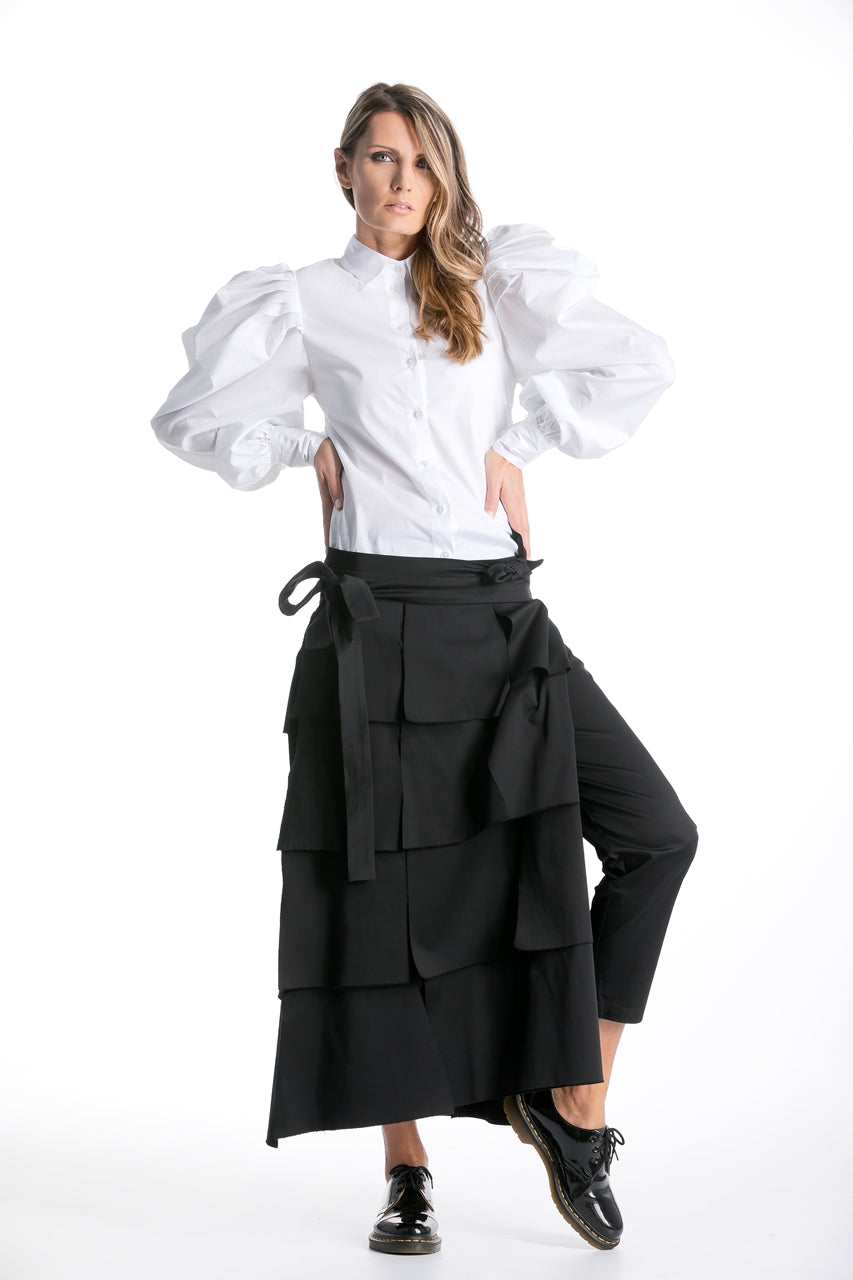 Pants With Detachable Skirt